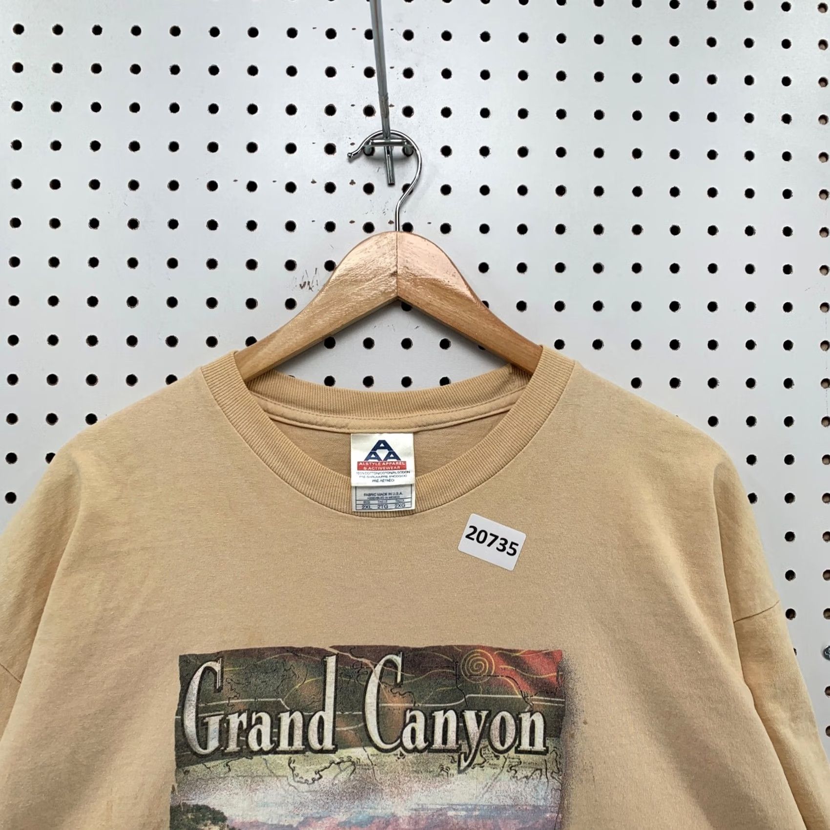 Vintage VINTAGE Grand Canyon Compass Shirt Brown Short Sleeve 2XL Men 25x30.5 90s Nature Cotton Blend Alstyle Shirt Mens Size US XXL / EU 58 / 5 - 7 Thumbnail