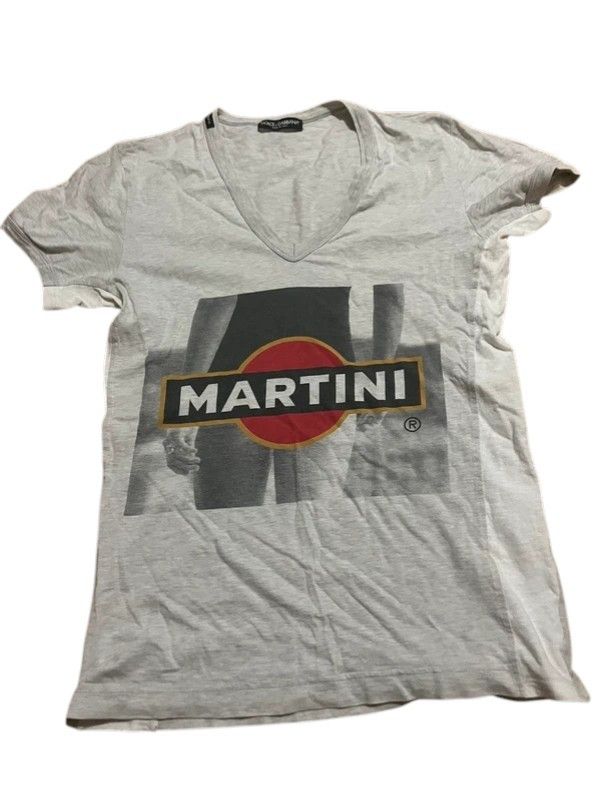 Dolce & Gabbana Dolce & Gabbana “Martini” Metrosexual Logo V-Neck T-Shirt Size US M / EU 48-50 / 2 - 1 Thumbnail