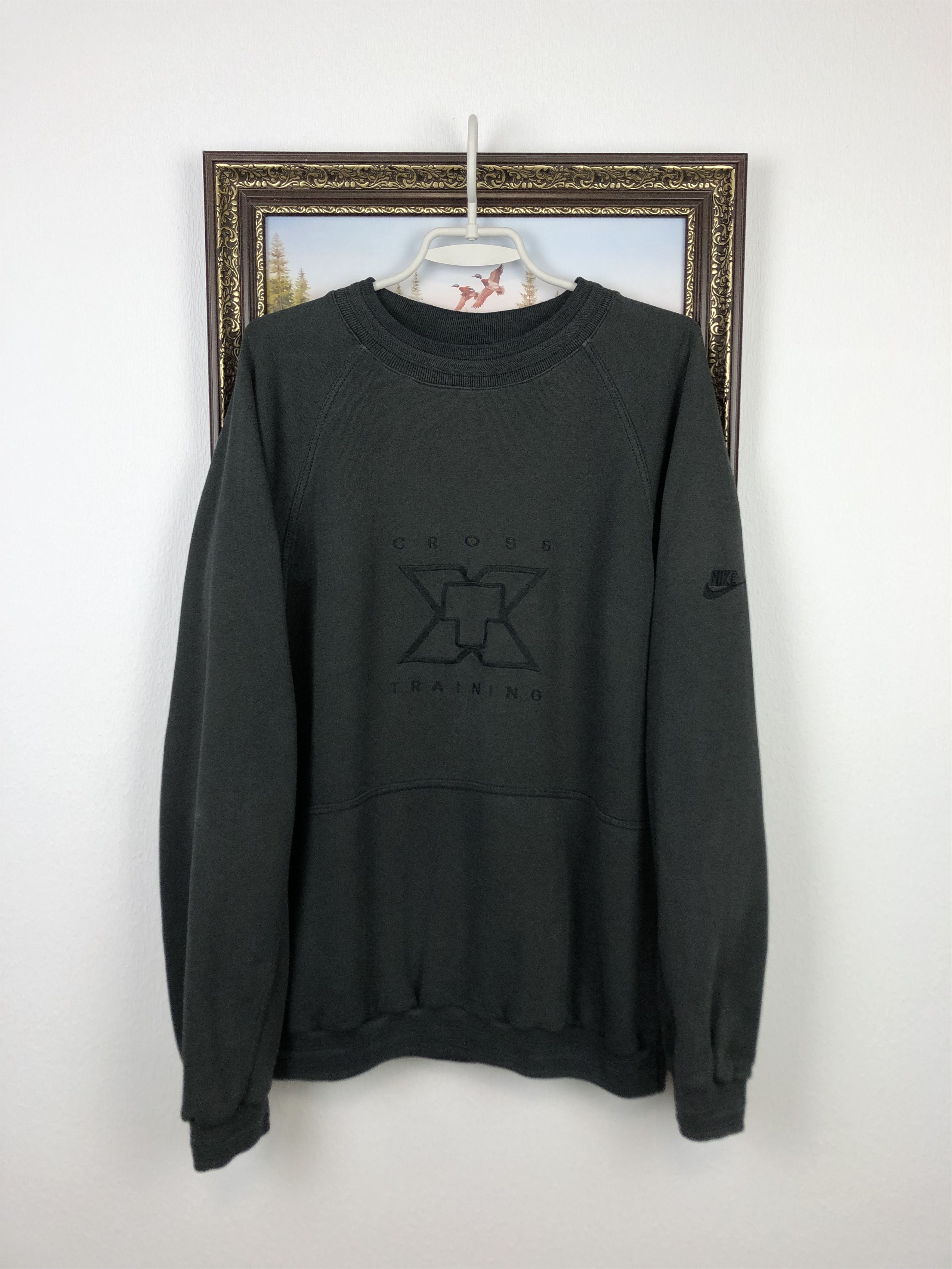 Nike Vintage 90's Nike Cross Training Sweatshirt Big Swoosh Logo Size US L / EU 52-54 / 3 - 1 Thumbnail