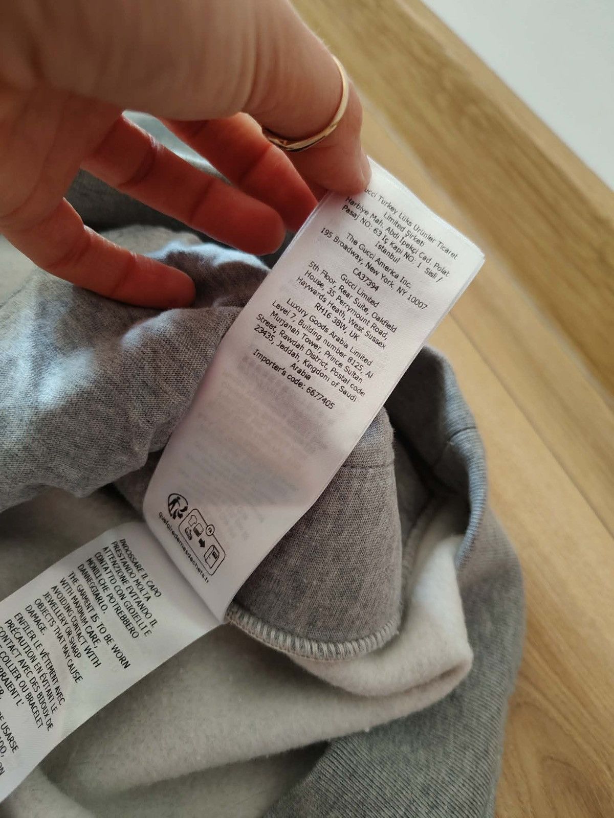 Gucci Gucci Women’s Grey Sweatshirt with Green Logo Size XS / US 0-2 / IT 36-38 - 5 Thumbnail