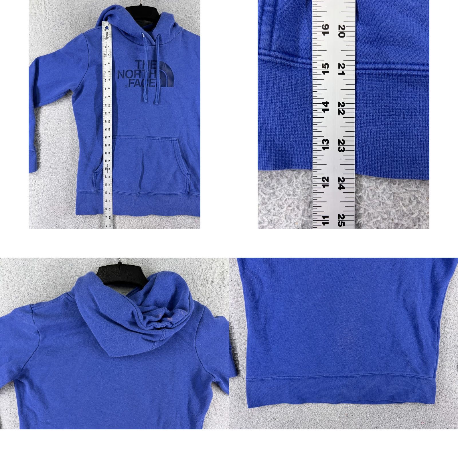 The North Face VINTAGE The North Face Hoodie Womens S Purple Logo Cotton Blend Hooded Pullover Female Regular Fit Size S / US 4 / IT 40 - 9 Thumbnail