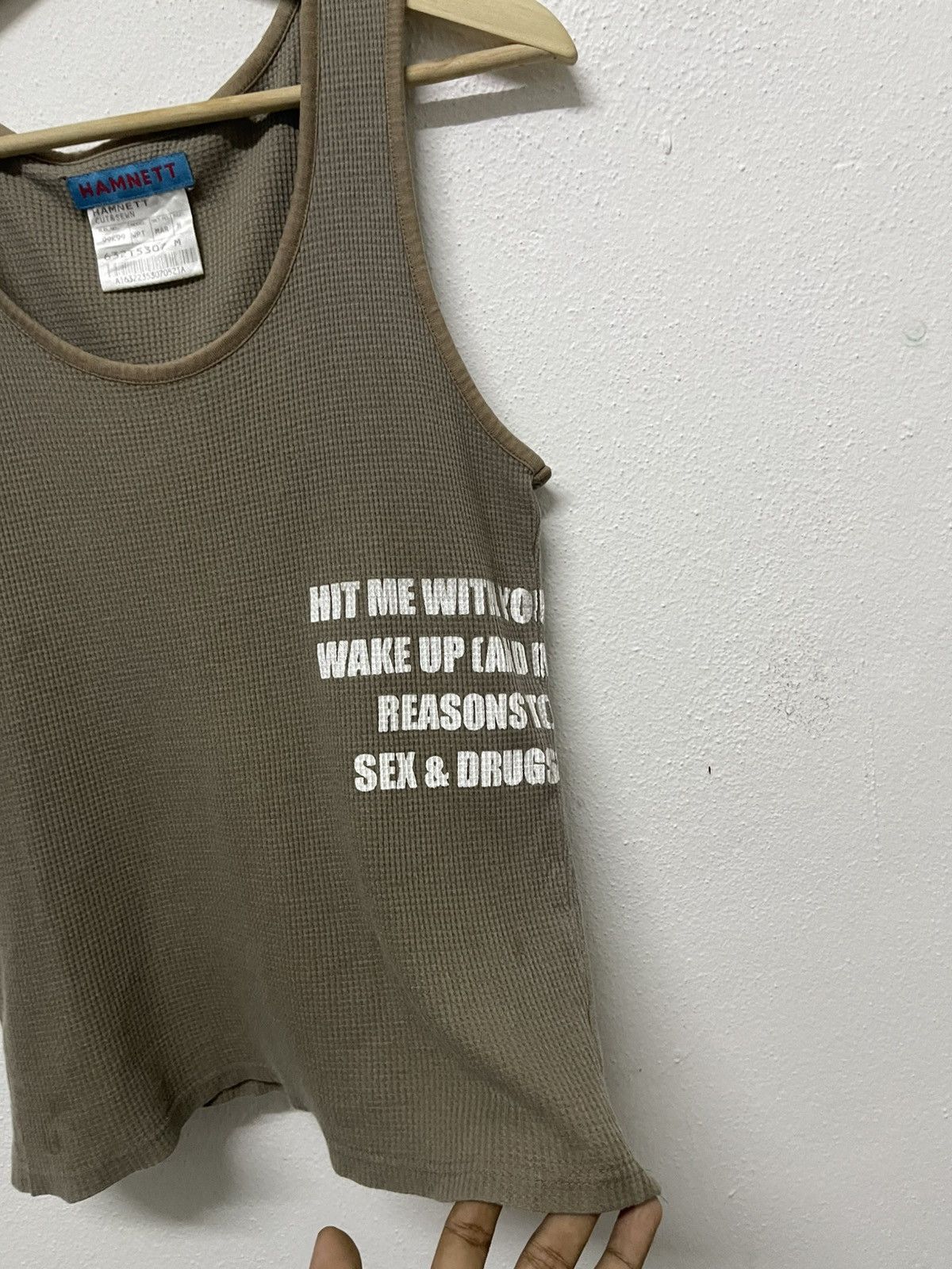 Katharine Hamnett London 1990s KATHERINE HAMNETT CUT AND SEWN PUNK TANK TOP Size M / US 6-8 / IT 42-44 - 3 Thumbnail
