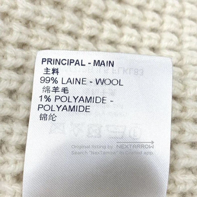 Louis Vuitton Louis Vuitton Crewneck Long-Sleeve Knit Sweater in Beige N Size US XS / EU 42 / 0 - 8 Thumbnail