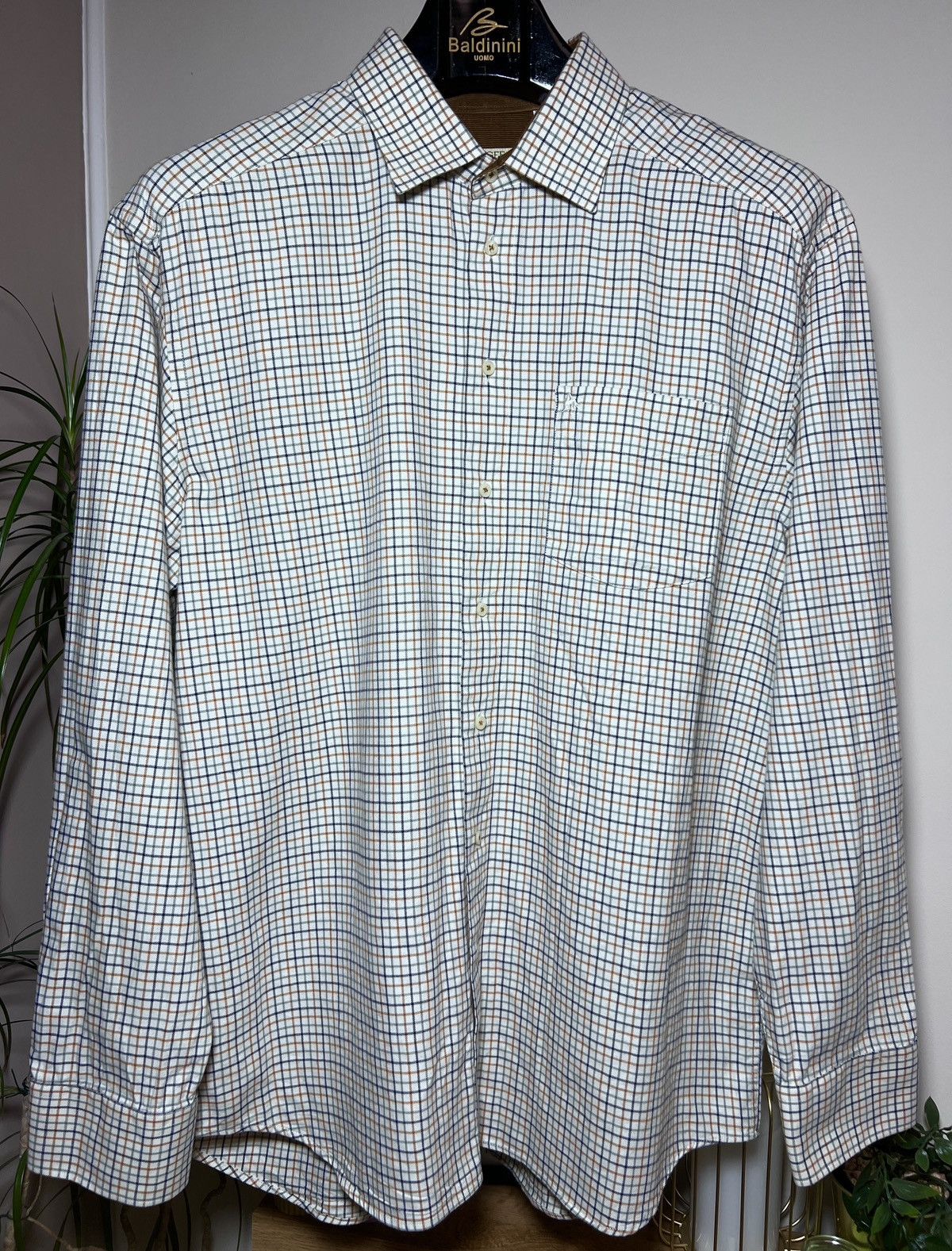 Magee Magee 1866 Men's Shirt XXL Check - Velour Collar Size US XXL / EU 58 / 5 - 2 Thumbnail