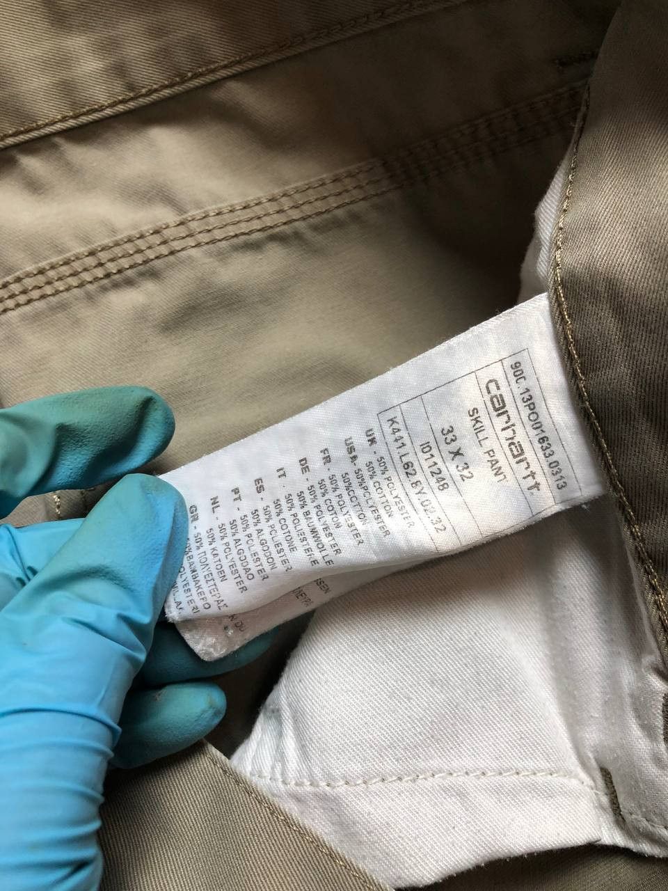 VINTAGE CARHARTT WASHED BEIGE REGULAR PANTS