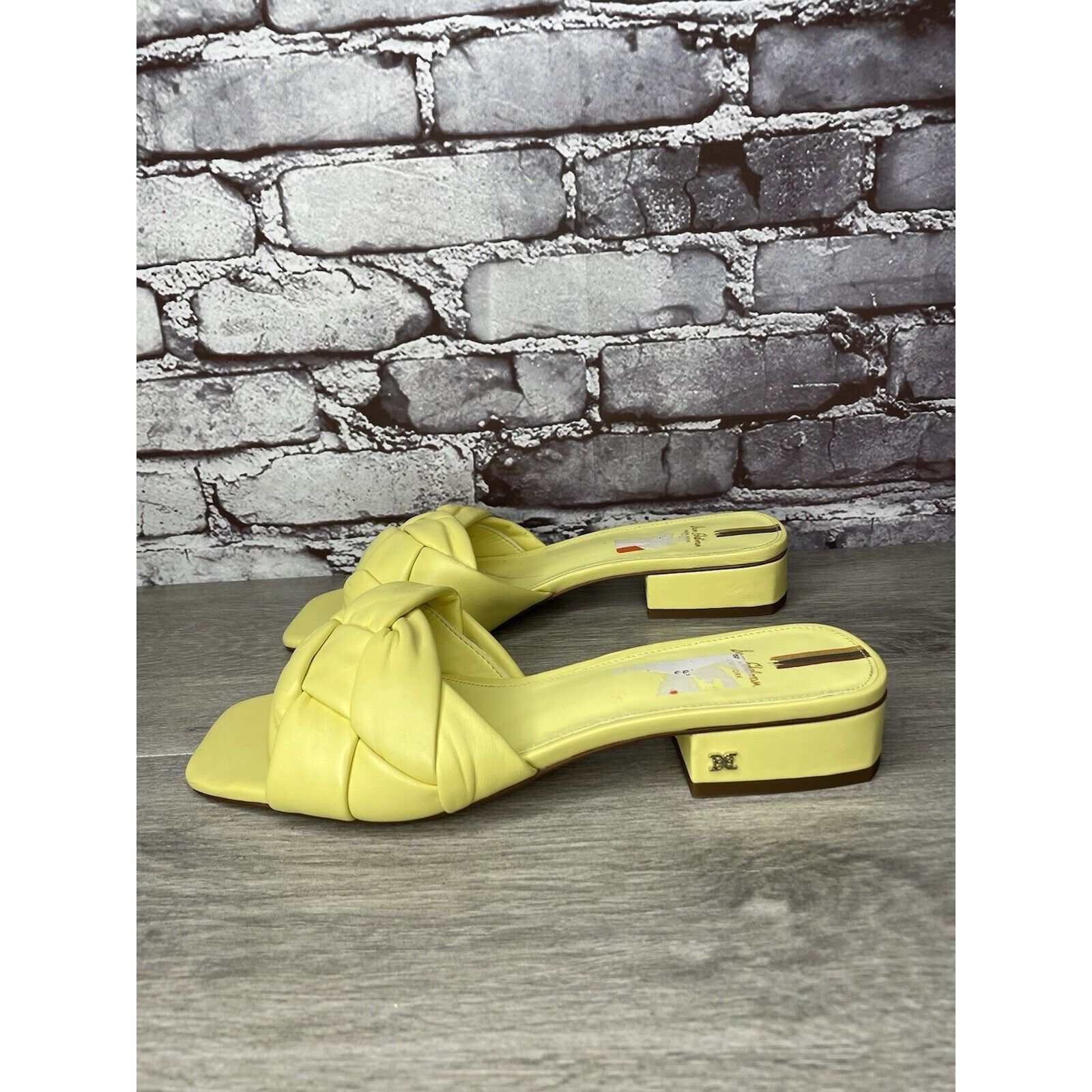 Sam Edelman Sam Edelman Dawson Yellow Leather Slides Heel Sandals Women’ Size US 10 / IT 40 - 17 Thumbnail