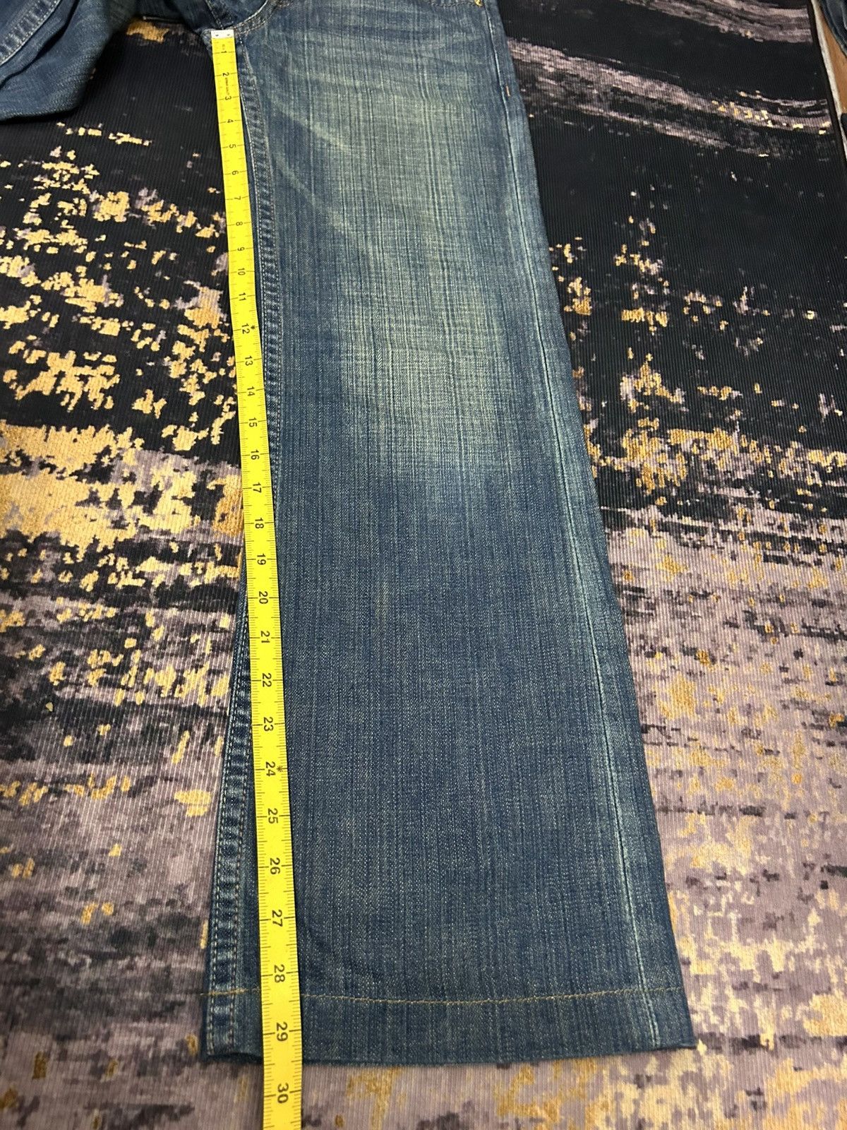 If Six Was Nine Japanese Brand Sweat Hip Washed Flare Jeans Size US 28 / EU 44 - 19 Thumbnail