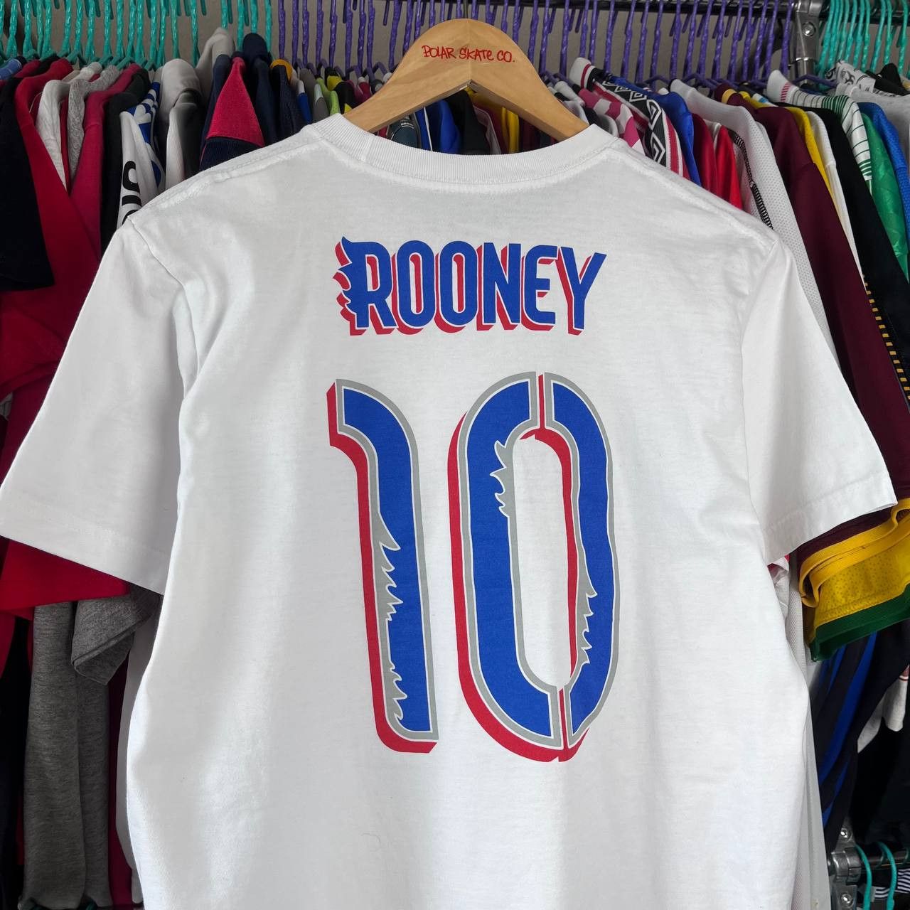 Nike England 2014 World Cup Football Soccer Tshirt #10 Rooney Size US L / EU 52-54 / 3 - 1 Thumbnail