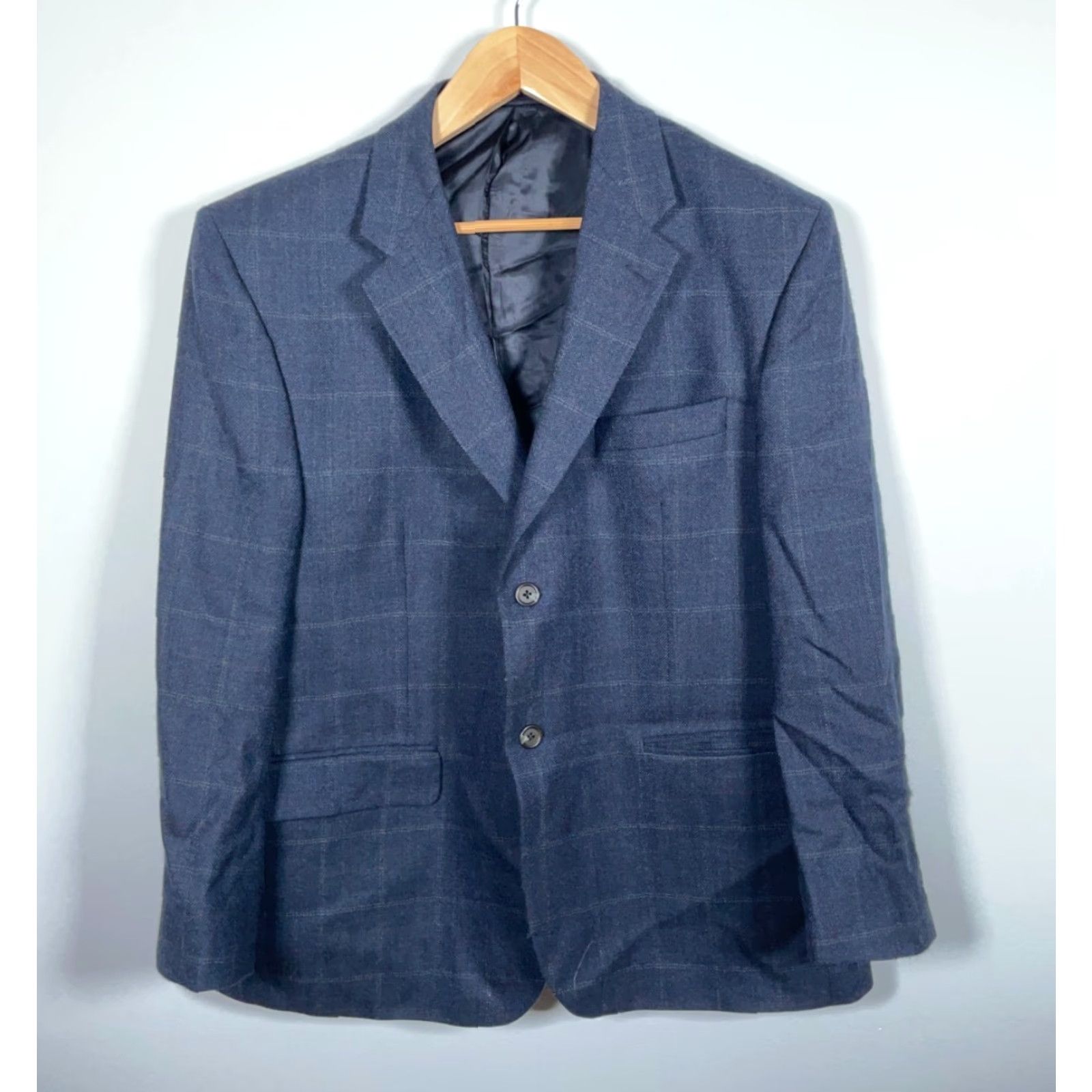Ralph Lauren Lauren Ralph Lauren Blazer Men 44 Short Dark Blue Wool Notch Lapel Two-Button Single-Breasted Size US 44 / EU 60 - 2 Thumbnail