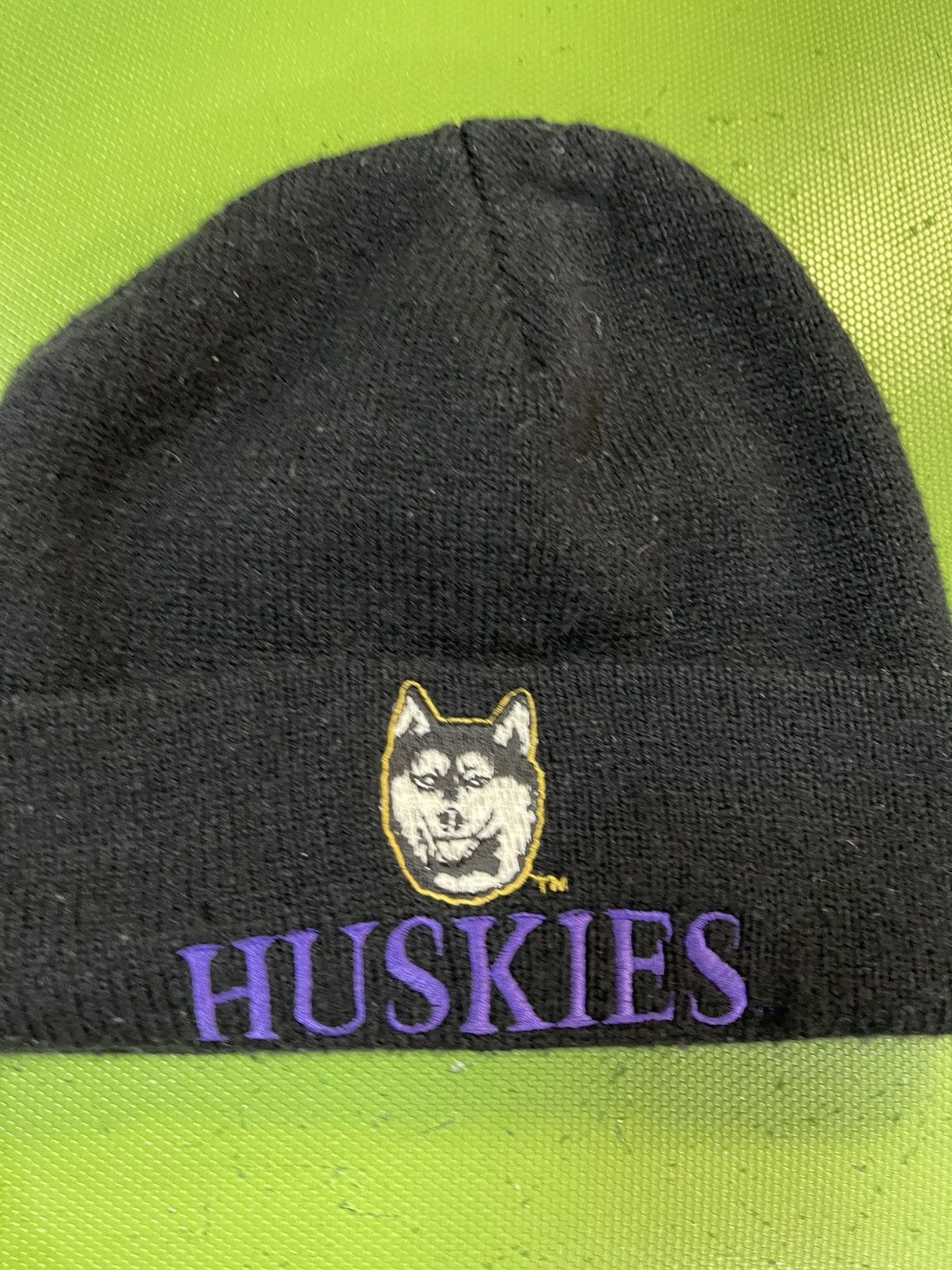 NCAA Vintage 90s Washington Huskies Embroidered Toque Beanie Size ONE SIZE - 2 Thumbnail