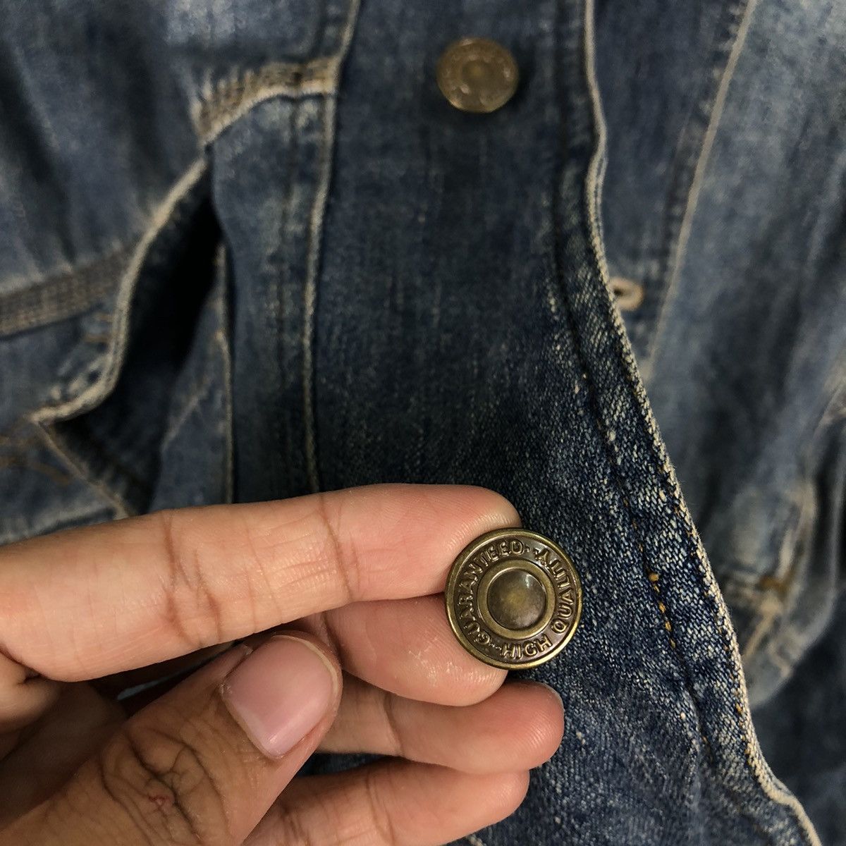 Hai Sporting Gear 🔥Vtg Denim Jacket Blanket Lining This Man Sporting Japan Size US M / EU 48-50 / 2 - 14 Thumbnail