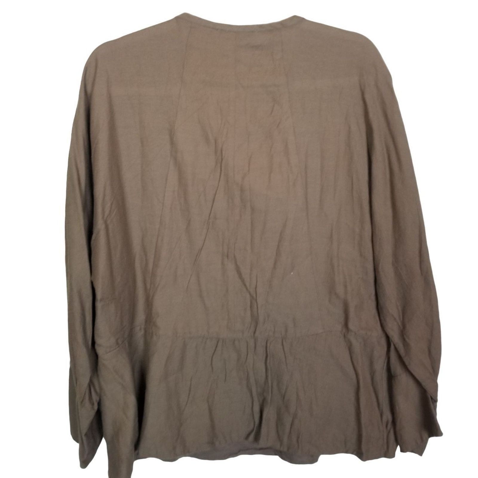 Iro IRO Womens Chocolate Brown Lagenlook Tunic Sz 40 (8) Coastal Size M / US 6-8 / IT 42-44 - 8 Thumbnail