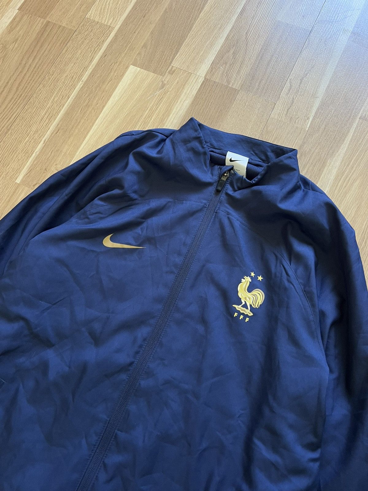 Nike × Vintage Nike France sport track jacket football 2023/24 blue Size US L / EU 52-54 / 3 - 3 Thumbnail