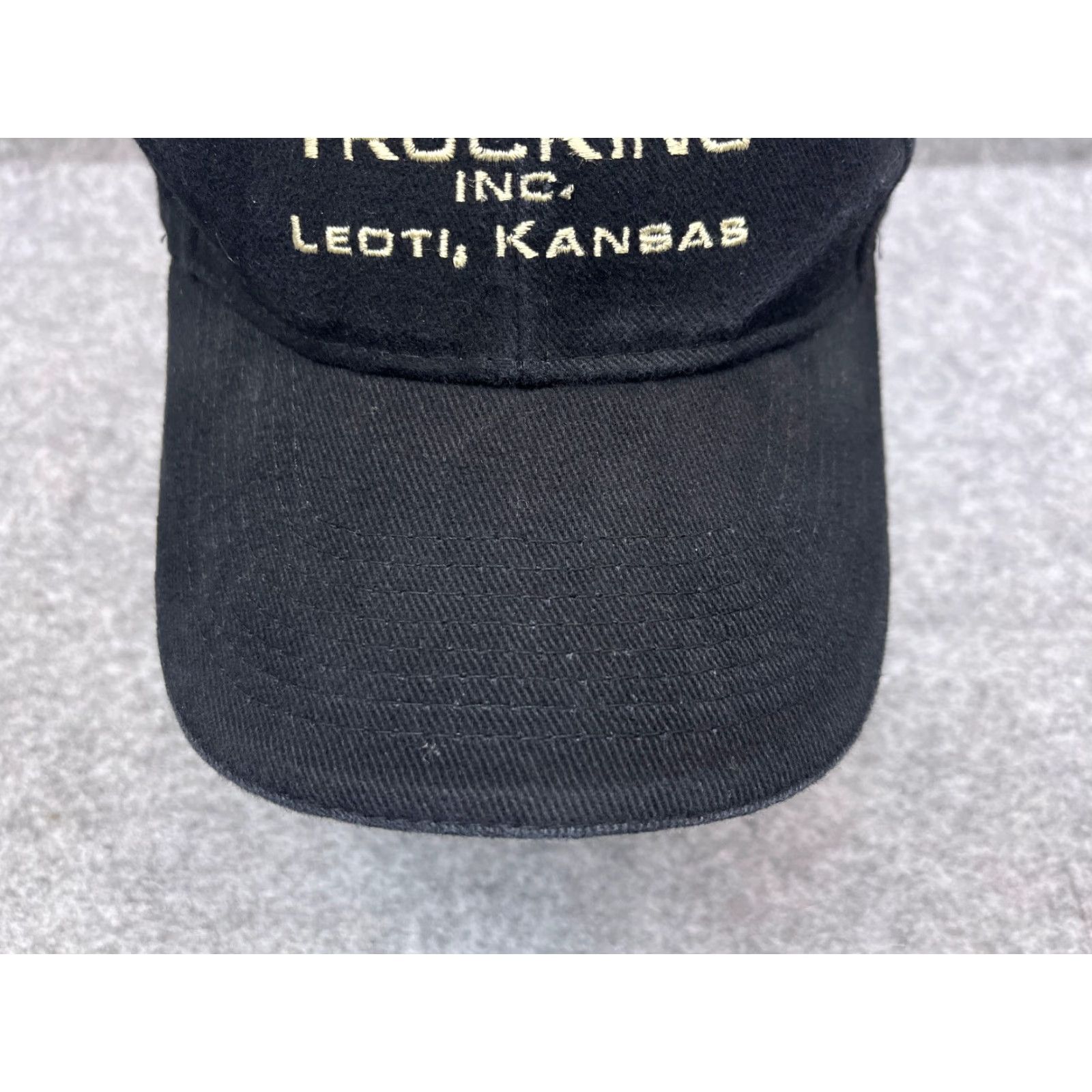 Vintage Otto Hat Cap Strap Back Adult One Size Black 100% Cotton Sedona Trucking Kansas Size ONE SIZE - 3 Thumbnail