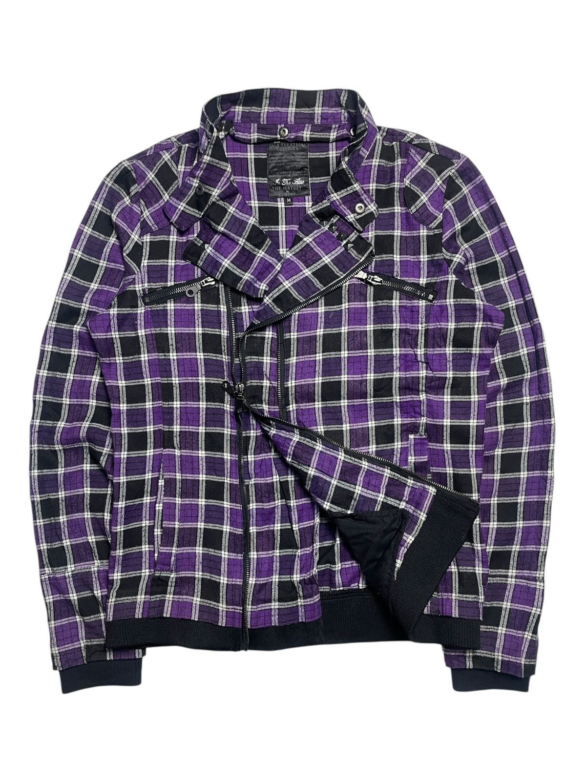 14th Addiction 2000’s In The Attic - Asymmetrical Zip Bikers Style Jacket Size US M / EU 48-50 / 2 - 7 Thumbnail