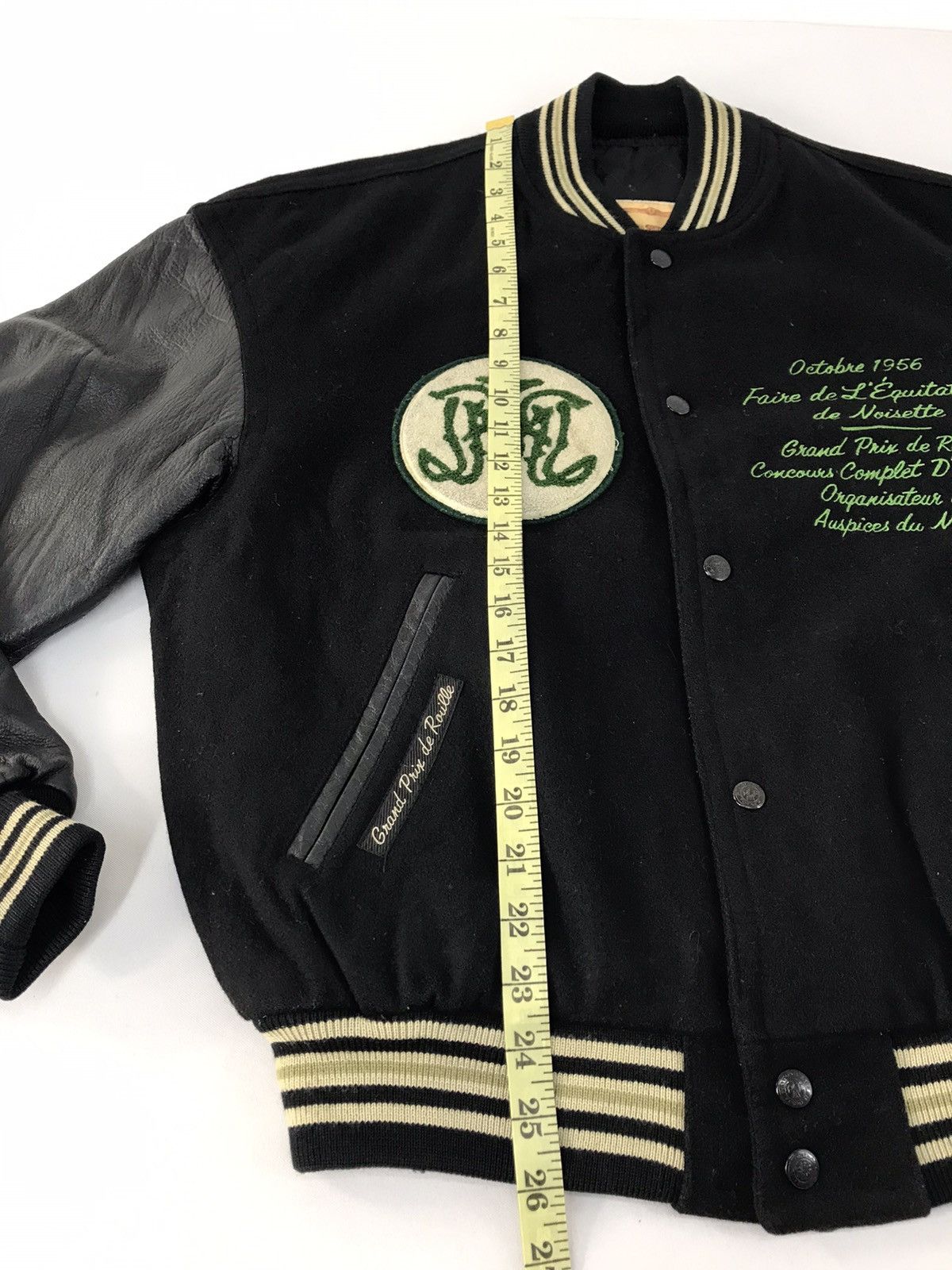 PPFM 90s Peyton Place For Men Grand Prix Jacket Leather Sleeve Size US L / EU 52-54 / 3 - 14 Thumbnail