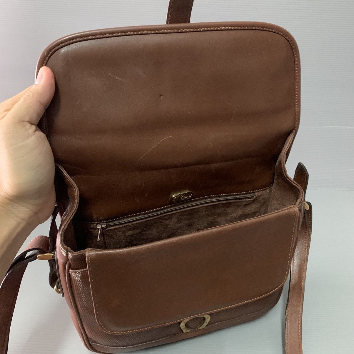Gucci Gucci Vintage Leather Slingbag Size ONE SIZE - 12 Thumbnail
