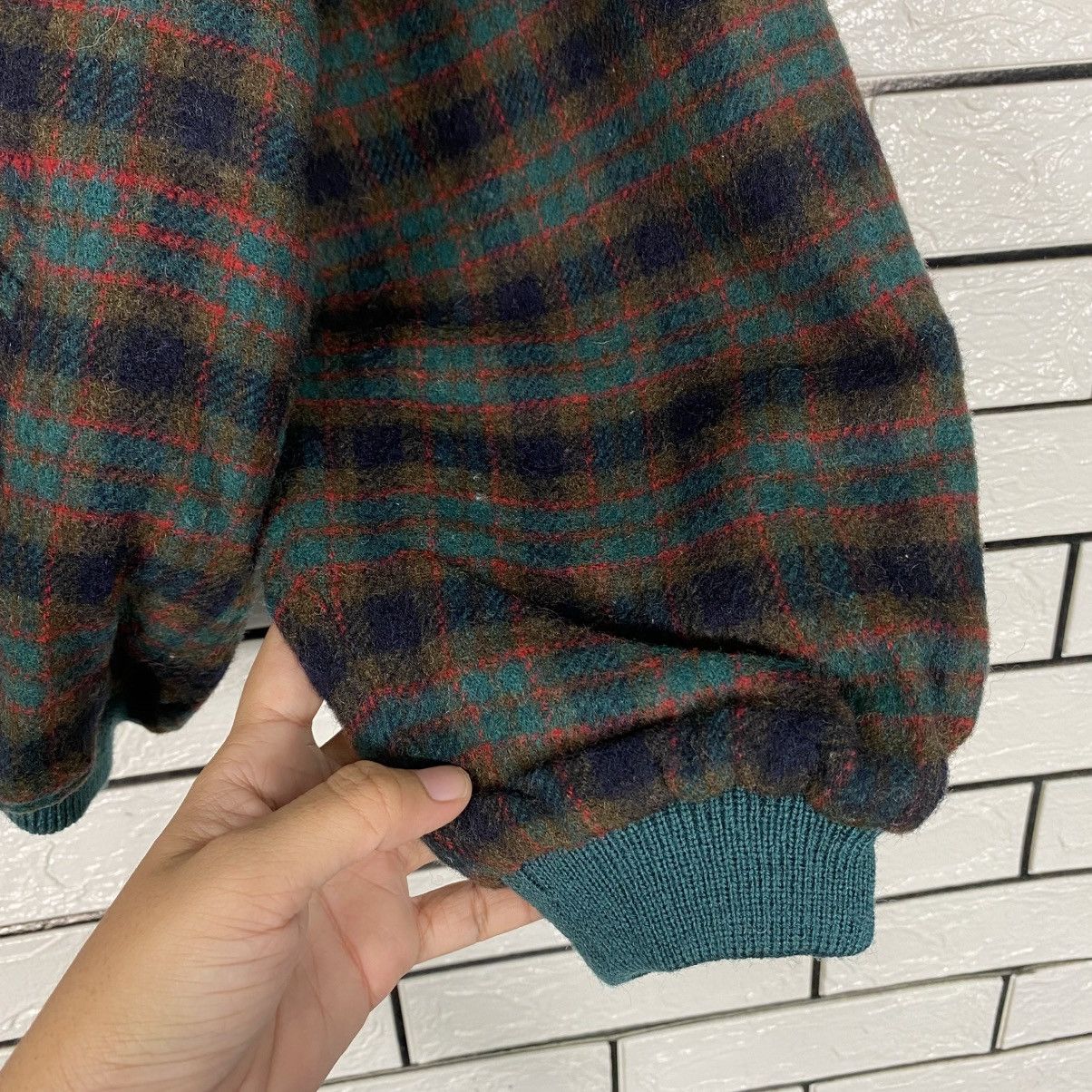 Japanese Brand 📌Vintage Bomber Jacket Wool Casabel Tartan Issey Miyake Size US M / EU 48-50 / 2 - 16 Thumbnail