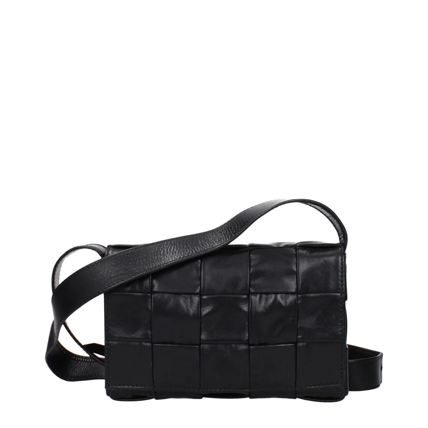 Bottega Veneta ob1o1e0325 Size: OS / Leather Crossbody Bag in Black Size ONE SIZE - 1 Thumbnail
