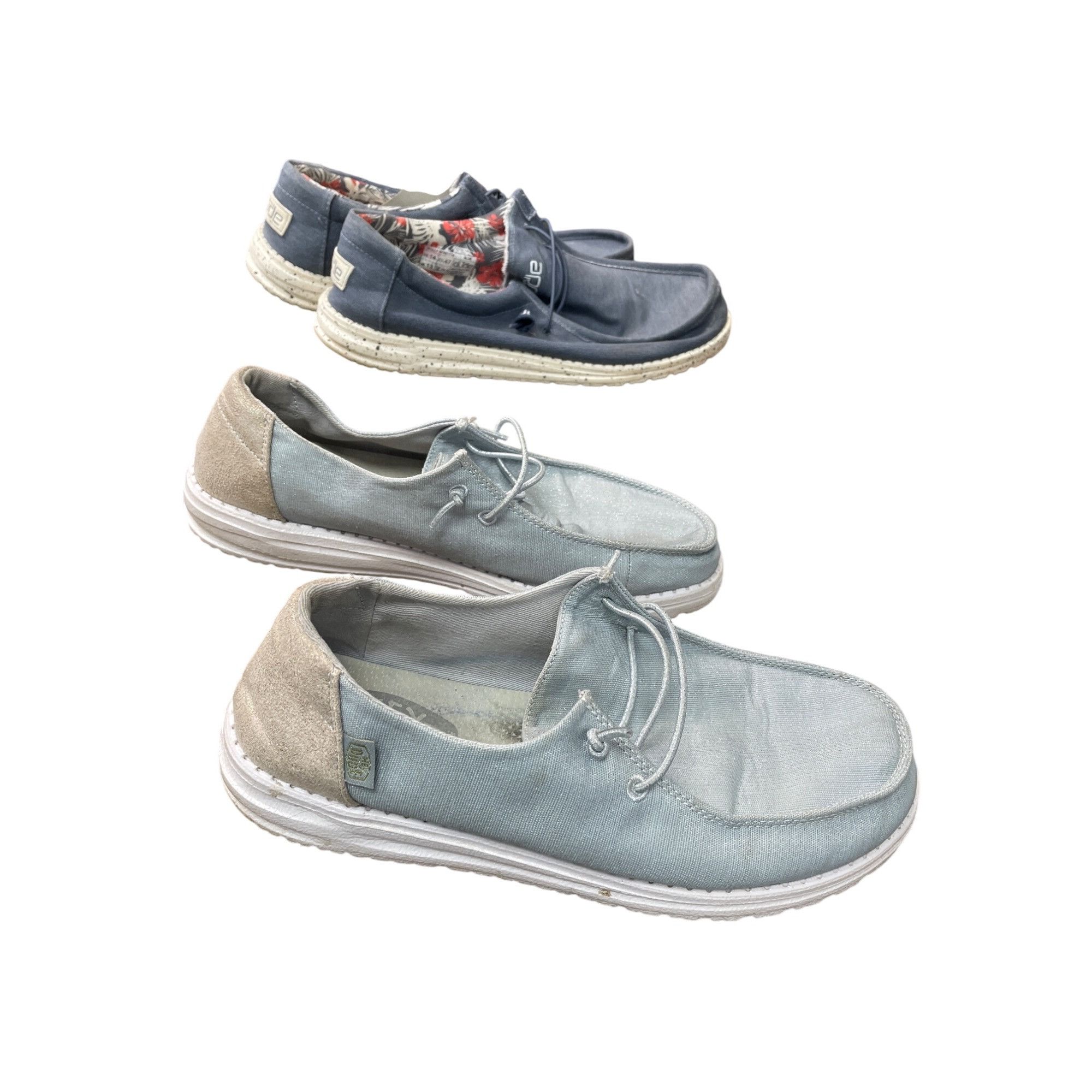 Other Hey Dude Wendy Glitter womans gray slip on Loafers shoes sz Size US 9 / IT 39 - 4 Thumbnail