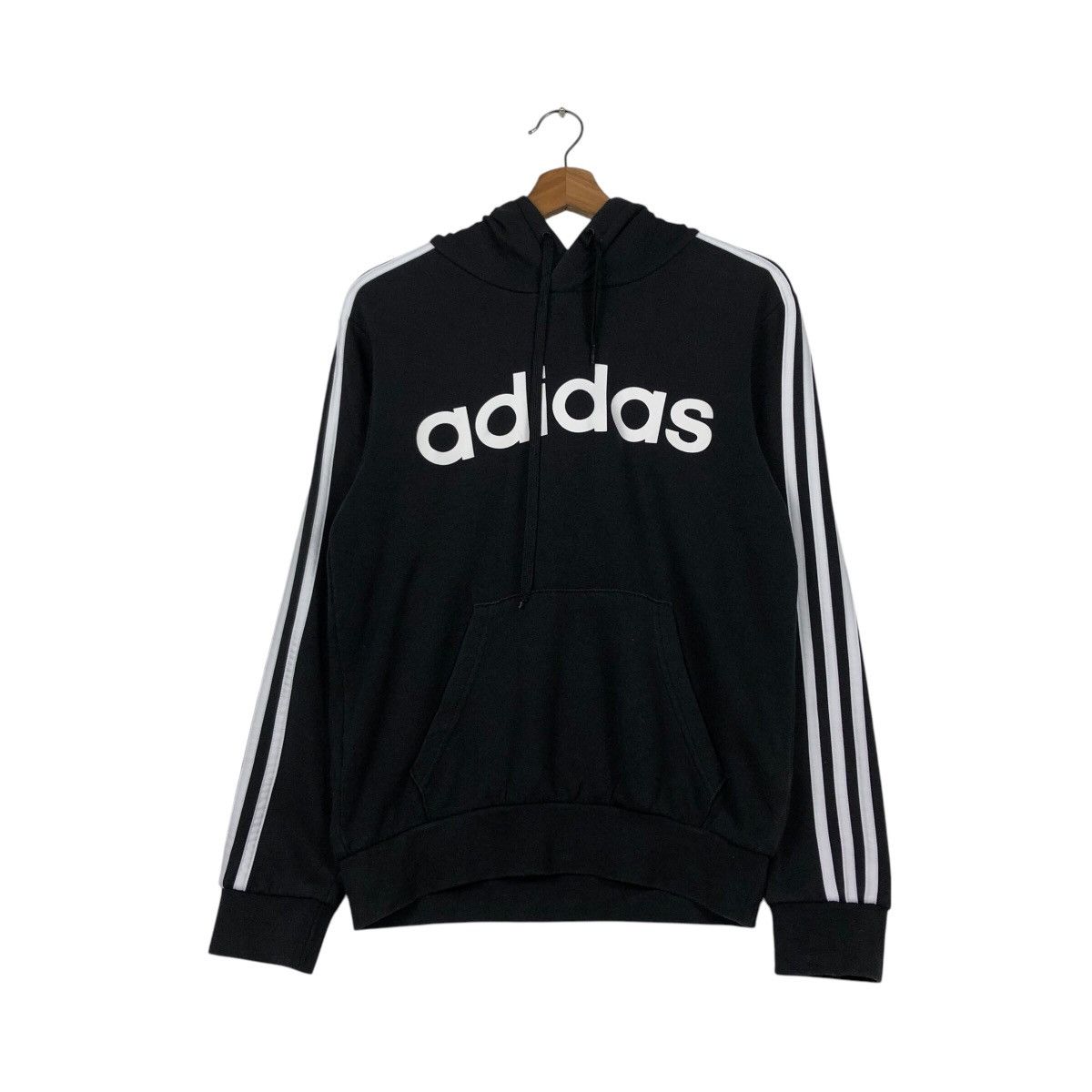 Adidas Adidas Archive Black 3-Stripes Hoodie Size US S / EU 44-46 / 1 - 13 Thumbnail