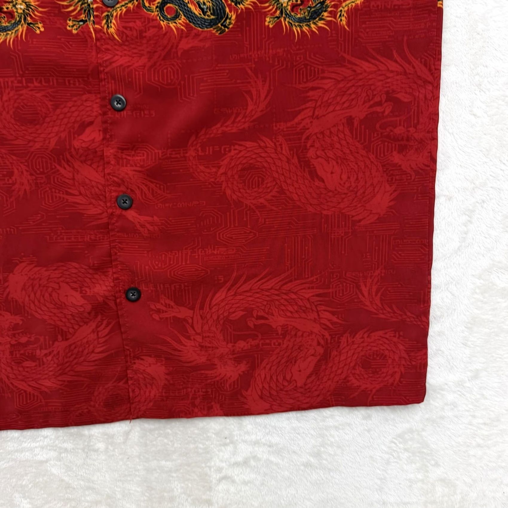 Vintage VINTAGE G-TWO Shirt Mens Large Red Dragon Flame Button Up Korea AOP Surf Size US L / EU 52-54 / 3 - 4 Thumbnail