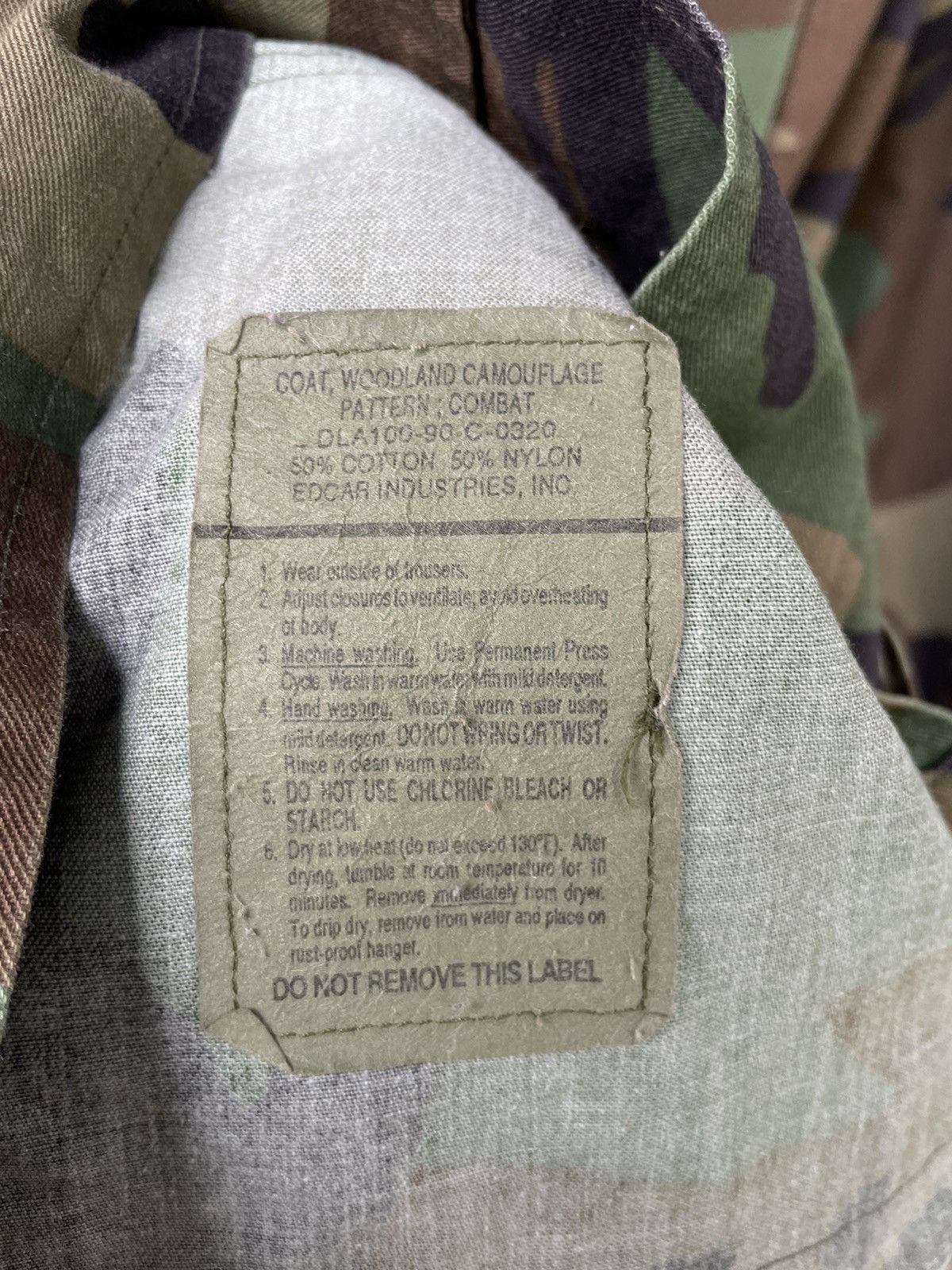 Vintage Vintage US Army 90’s Military Jacket Woodland Camo RARE Size US M / EU 48-50 / 2 - 15 Thumbnail
