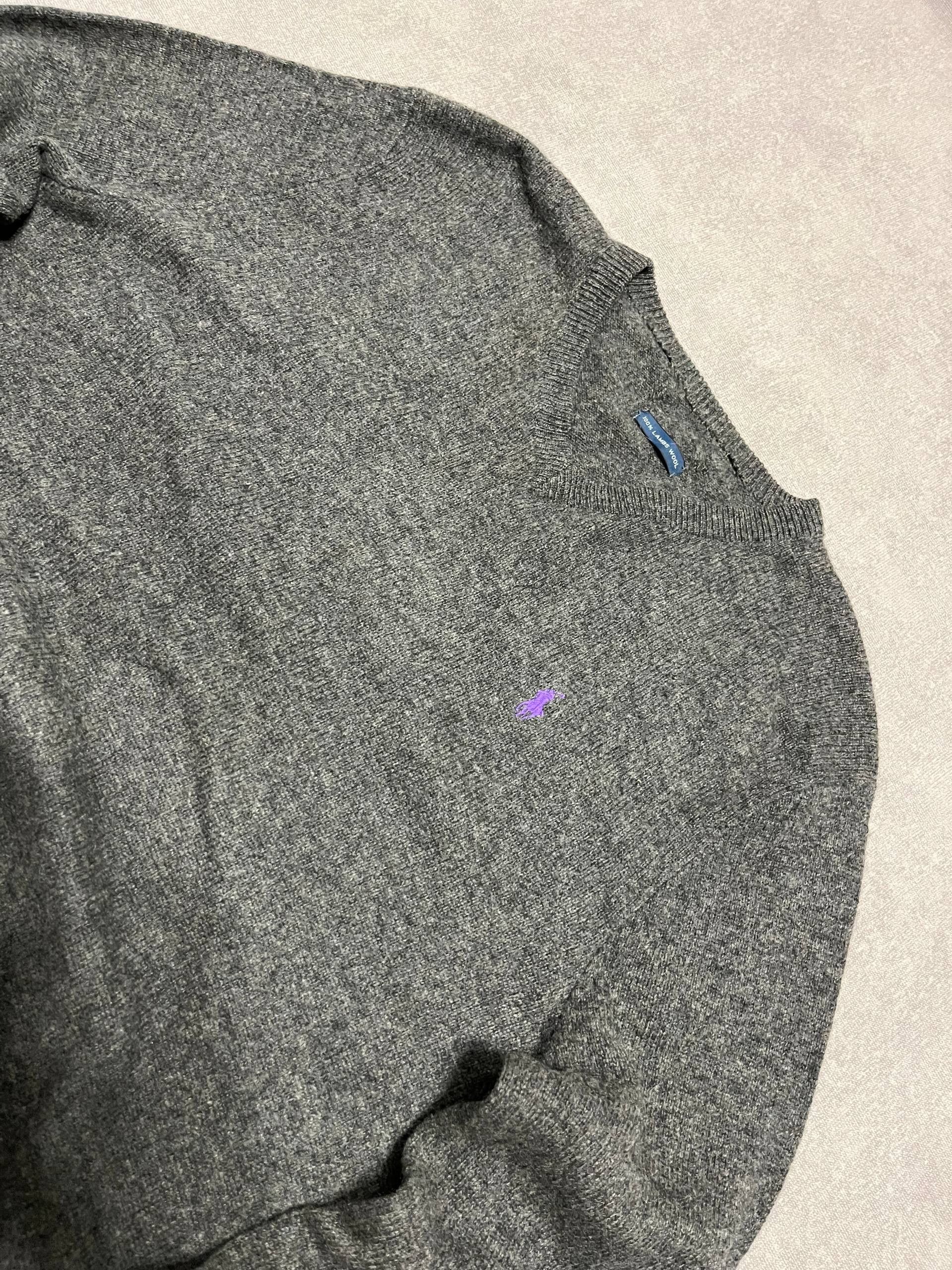 Polo Ralph Lauren Polo Ralph Lauren Mens Wool Sweater Pullover Jumper V - Neck Size US L / EU 52-54 / 3 - 5 Thumbnail