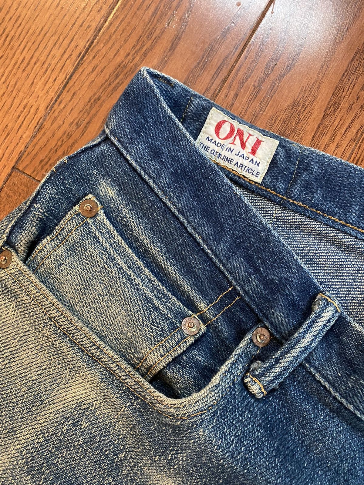 Oni Oni 622ZR 20oz secret denim Size US 33 - 4 Thumbnail