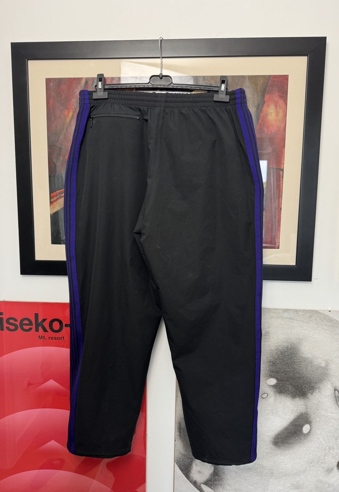Needles Needles x DC Shoes Track Pants - Black Purple Japanese Rare Size US 33 - 3 Thumbnail