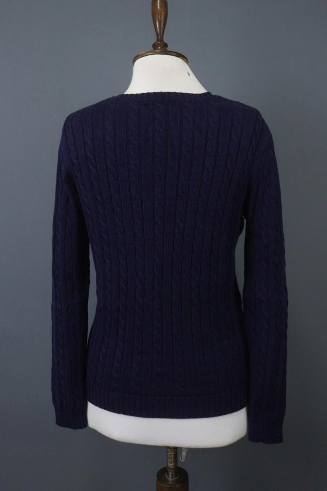 Lauren Ralph Lauren Lauren Ralph Lauren Navy Cotton Knit Pullover Sweater Size S Size S / US 4 / IT 40 - 8 Thumbnail
