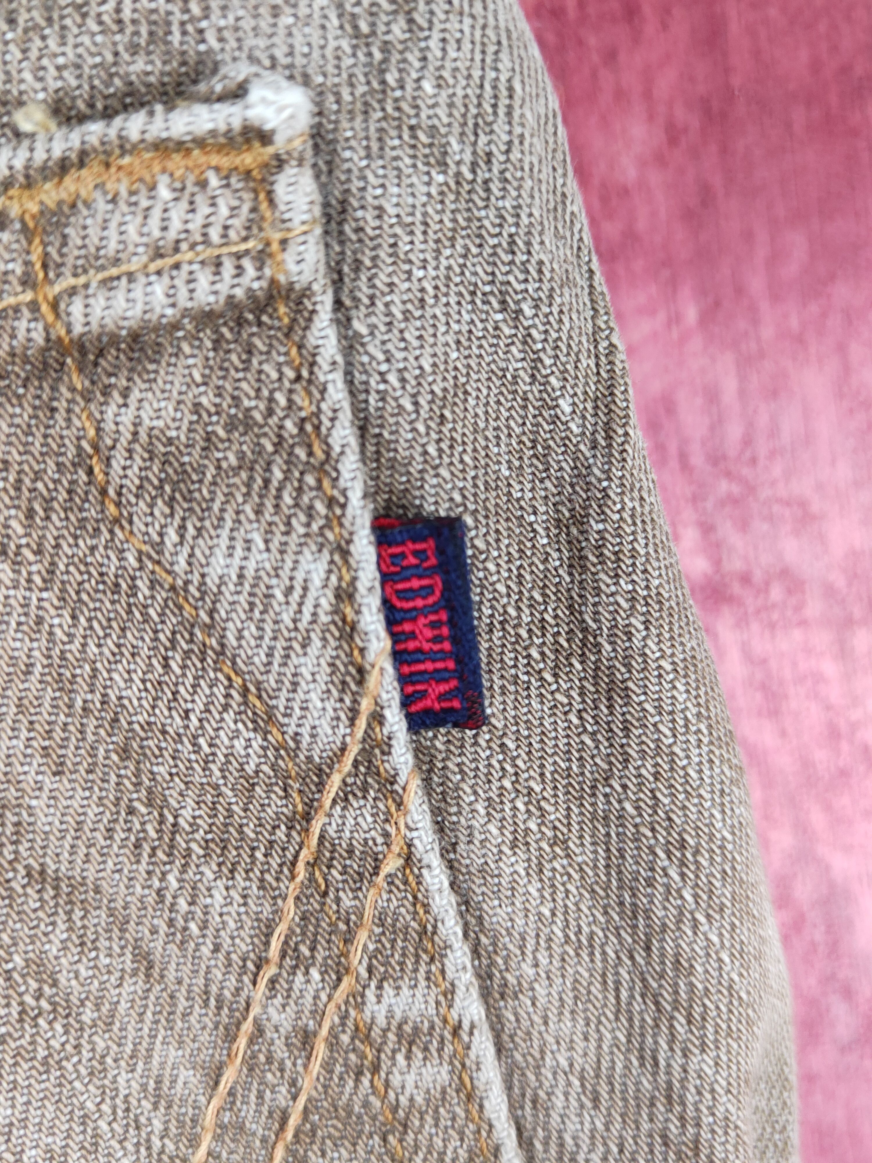 Edwin Edwin Brown Faded vintage Distressed Ripped Jeans #S1650 Size US 32 / EU 48 - 10 Thumbnail