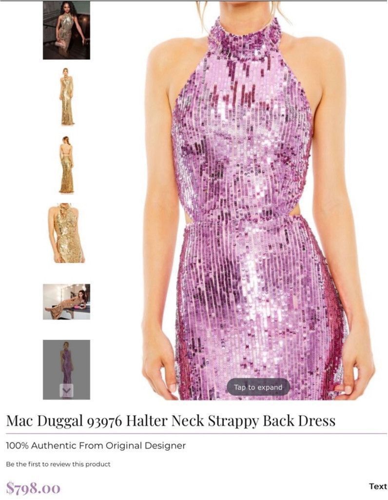 Mac Duggal Women's Mac Duggal Pink Dress Size 4 Size S / US 4 / IT 40 - 2 Thumbnail
