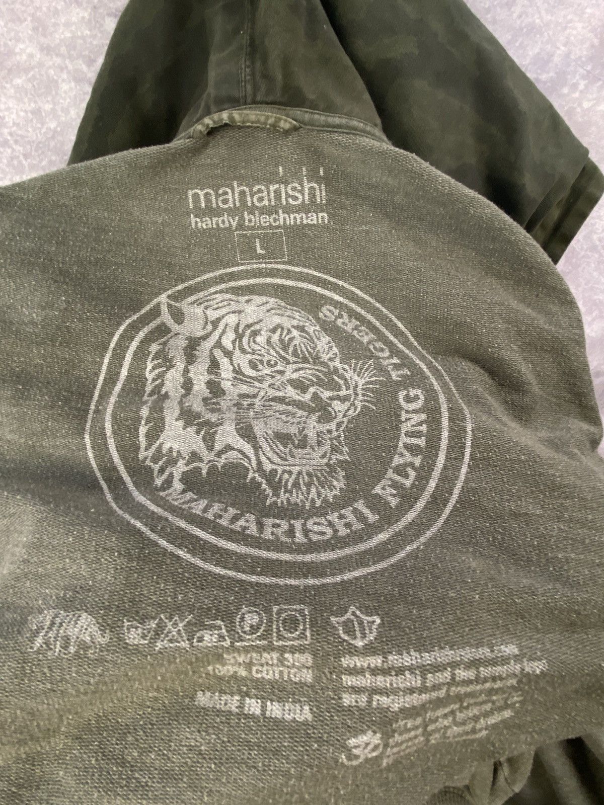 Maharishi Maharishi Hoodie Flying Tiger by Hardy Bleachman Era 00’s Size US L / EU 52-54 / 3 - 3 Thumbnail
