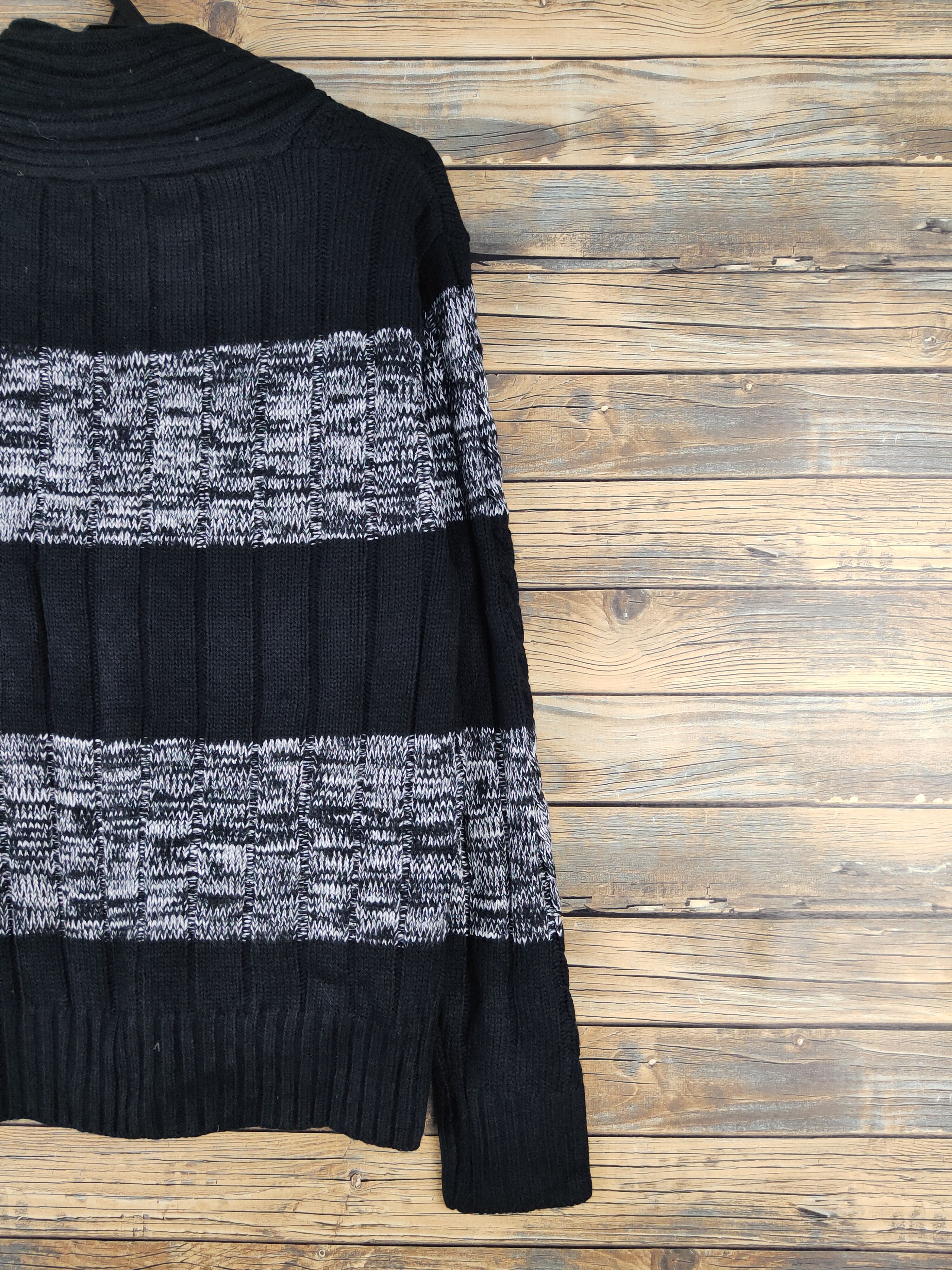 Aran Isles Knitwear Lock Heaven Black Knitwear Cardigan #W1191 Size L / US 10 / IT 46 - 9 Thumbnail