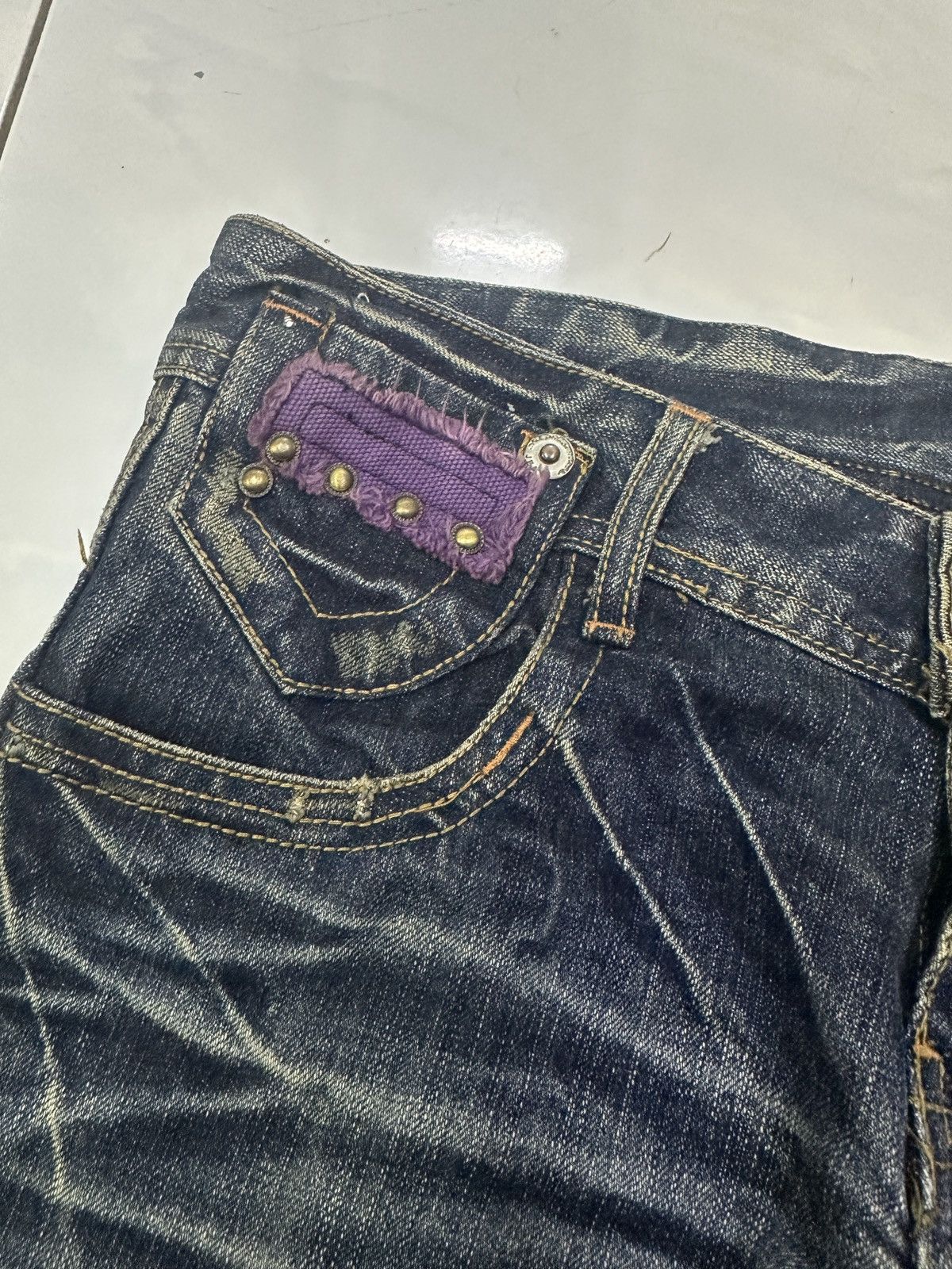 Japanese Brand × Vintage Cross Distressed Jeans Size US 33 - 12 Thumbnail