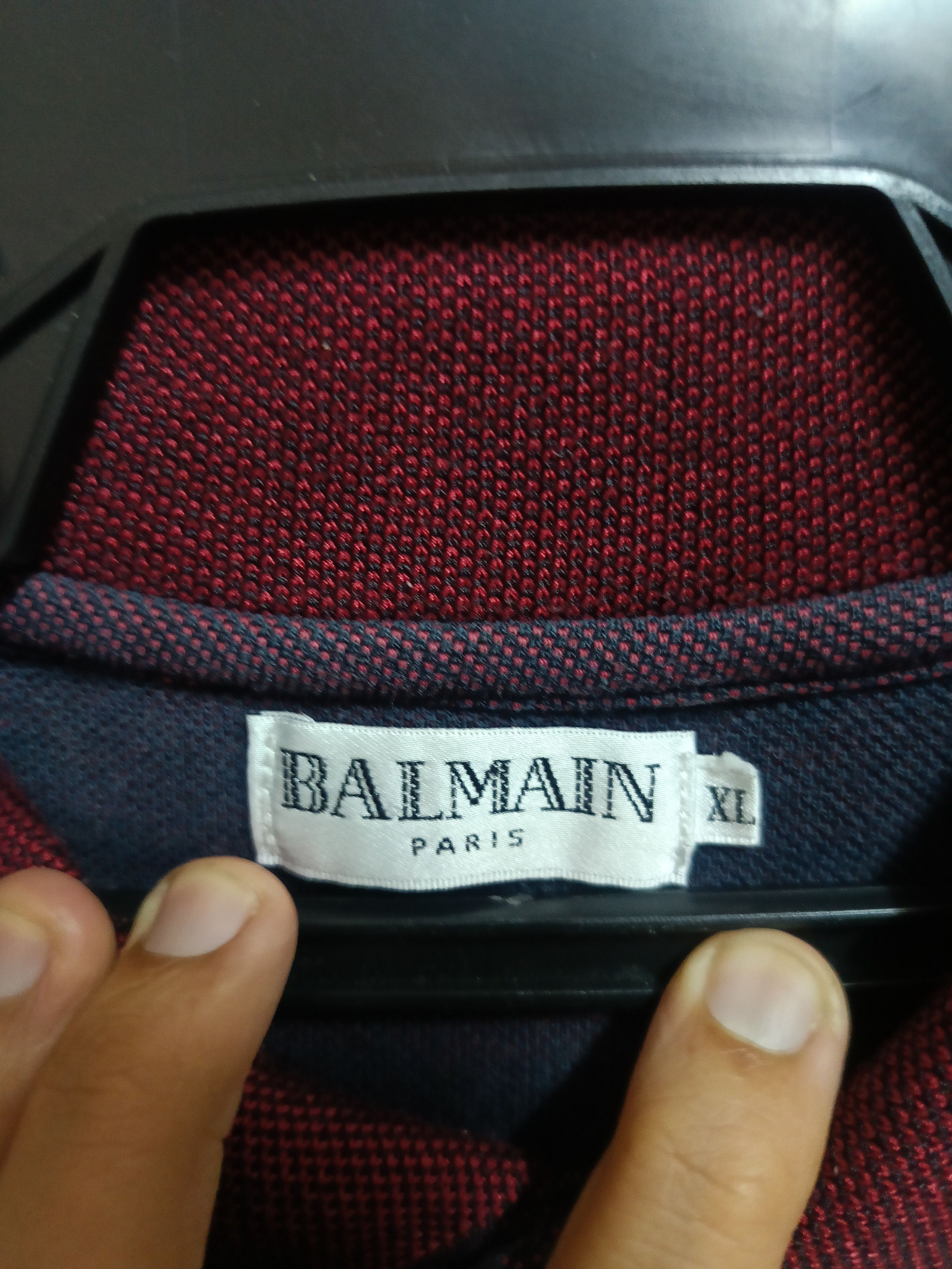 Balmain Vtg Balmain Paris polo 2 tone color Size US M / EU 48-50 / 2 - 2 Thumbnail