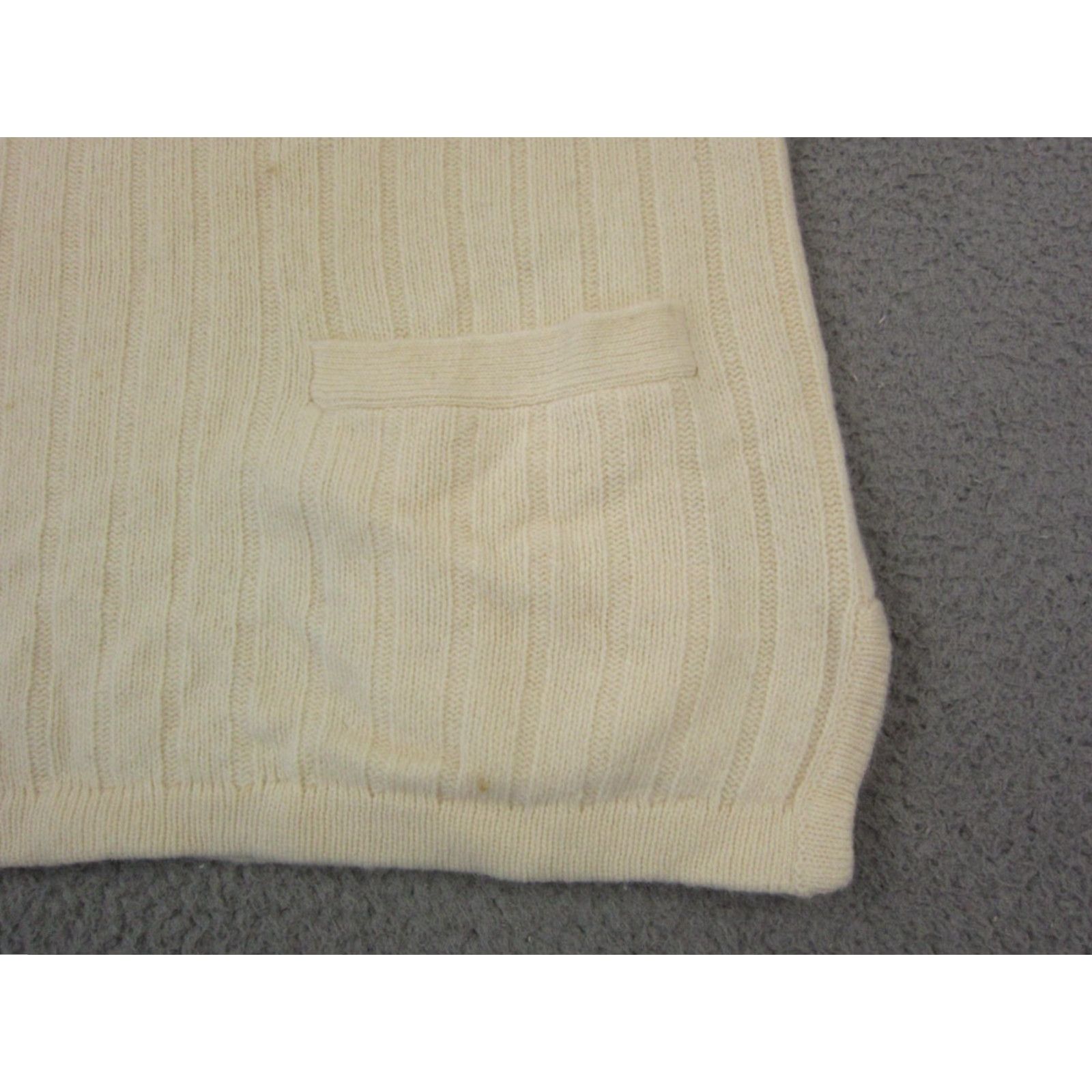 Vintage VINTAGE The Limited Sweater Womens Large Yellow Lambswool Angora Henley 90s Size L / US 10 / IT 46 - 6 Thumbnail