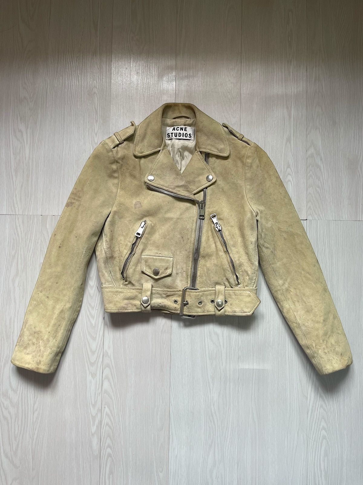 Acne Studios ACNE STUDIOS Suede Biker Jacket Size S / US 4 / IT 40 - 1 Thumbnail