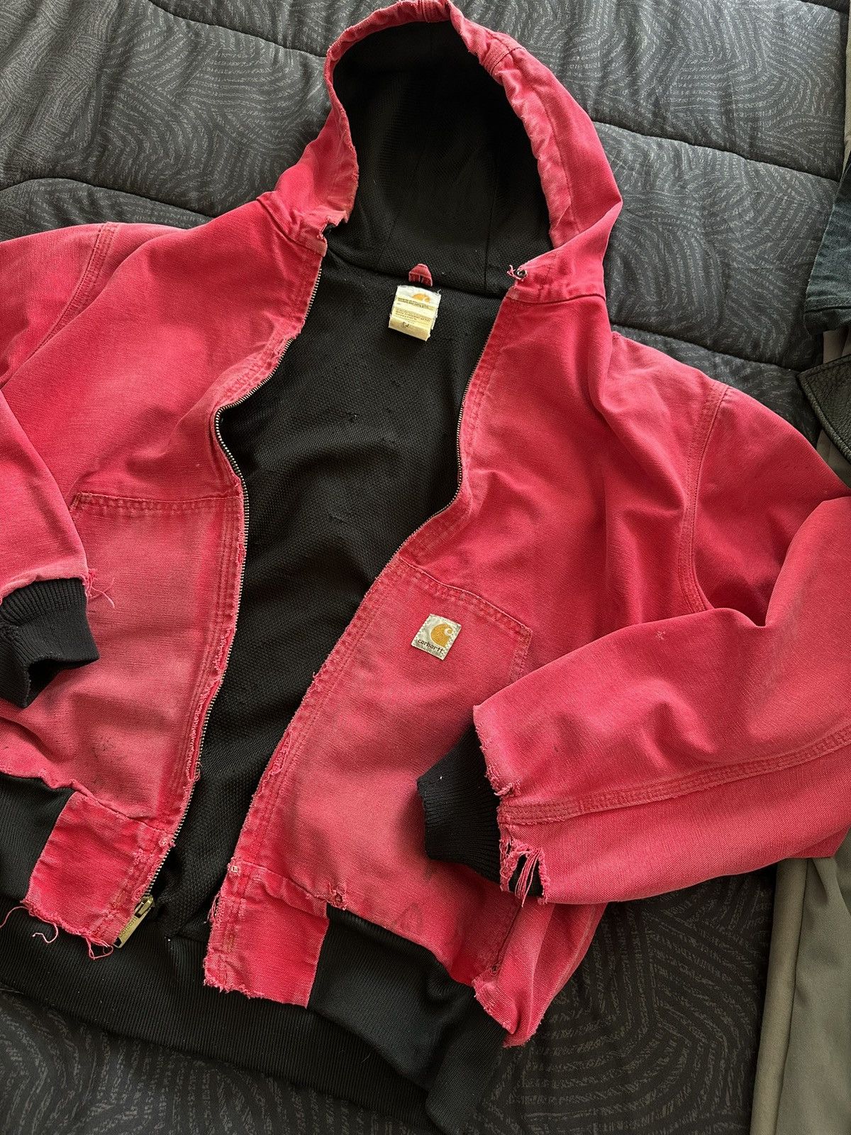 Carhartt Rare Carhartt Duck Active Jacket 90s – Red [Made in USA] Size US L / EU 52-54 / 3 - 7 Thumbnail