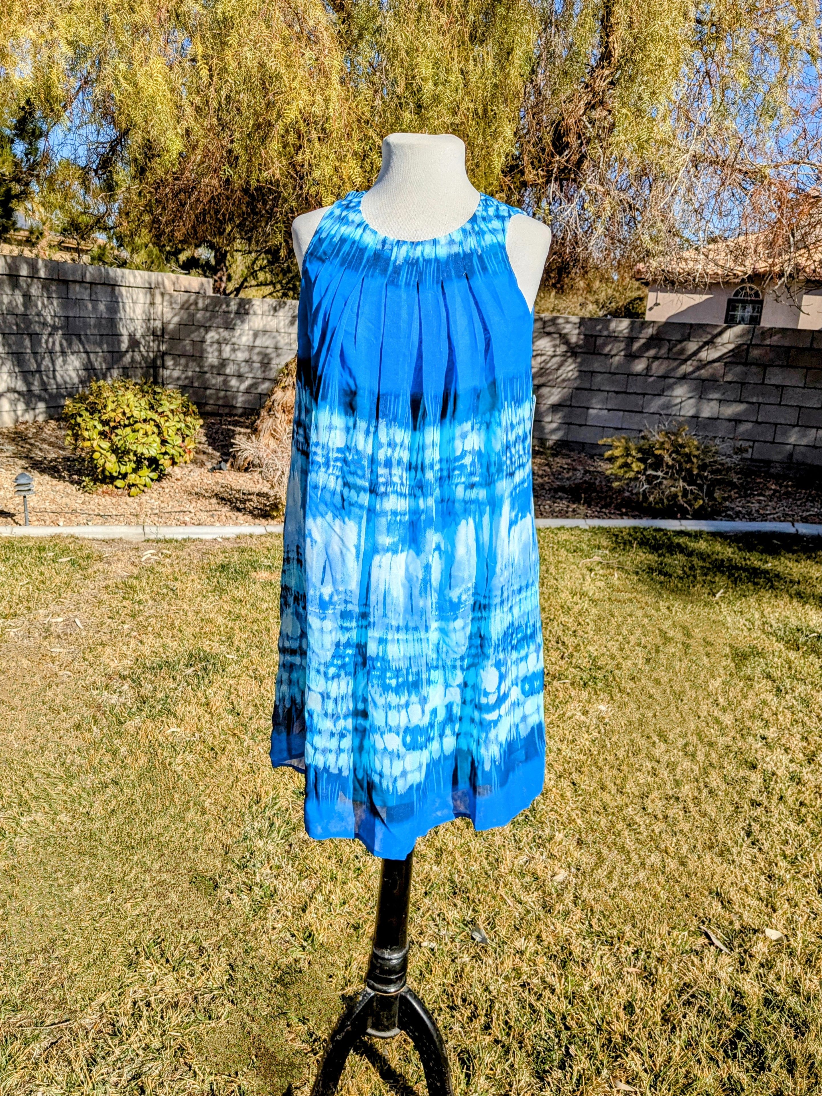 Other Emma & Michele Petite Midi Turquoise Fit&Flare Shift Dress Size S / US 4 / IT 40 - 1 Thumbnail