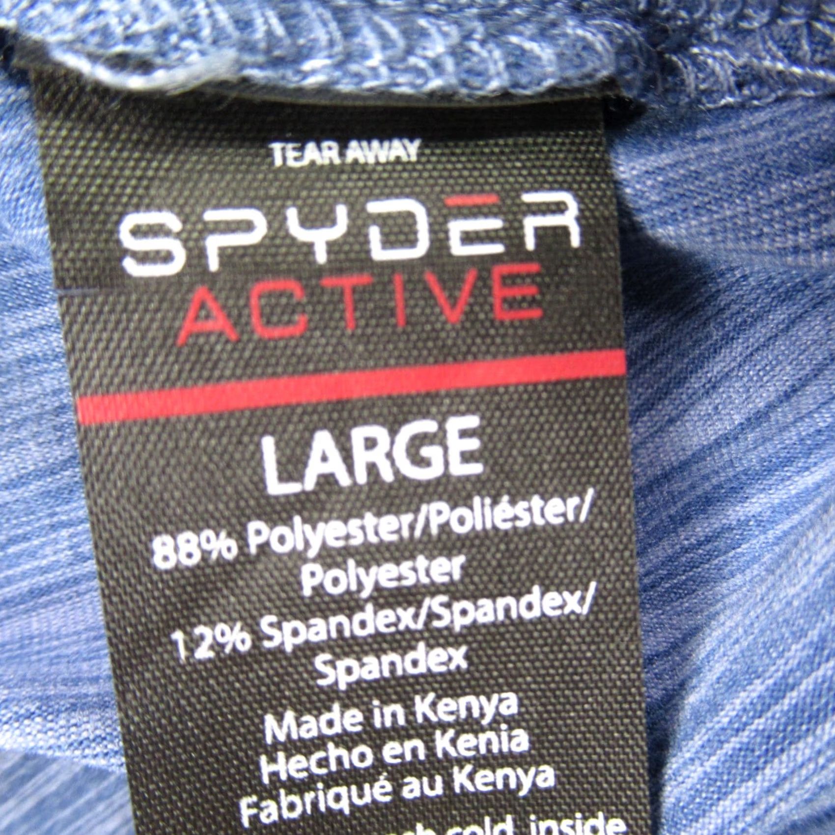 Spyder Spyder Shirt Womens Large Long Sleeve Crew Neck Pullover Lightweight Workout Blue Shirt Size L / US 10 / IT 46 - 4 Thumbnail
