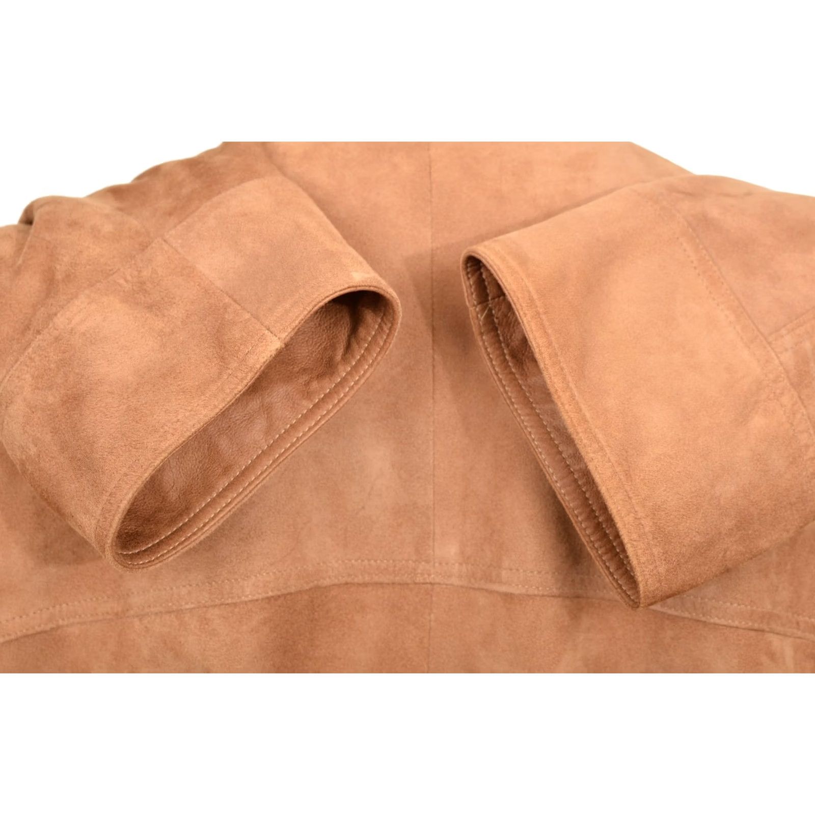Vintage Gian Mori Jacket Brown Leather Button Jacket Blazer Size M Mens Size 40R - 4 Thumbnail