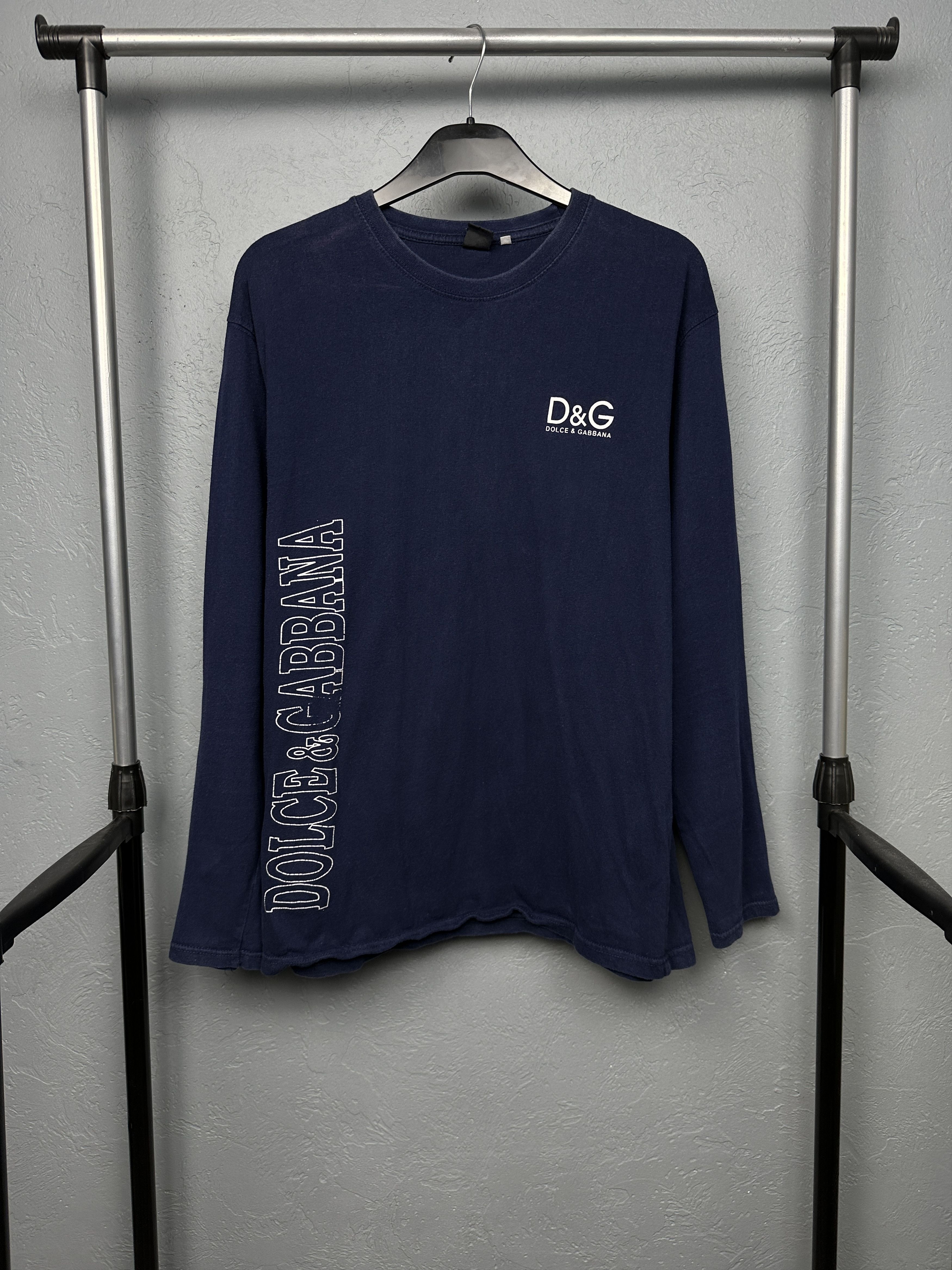 Dolce & Gabbana × Vintage Dolce & Gabbana 90s Vintage Mens Long Sleeve T-Shirt Size US XL / EU 56 / 4 - 1 Thumbnail