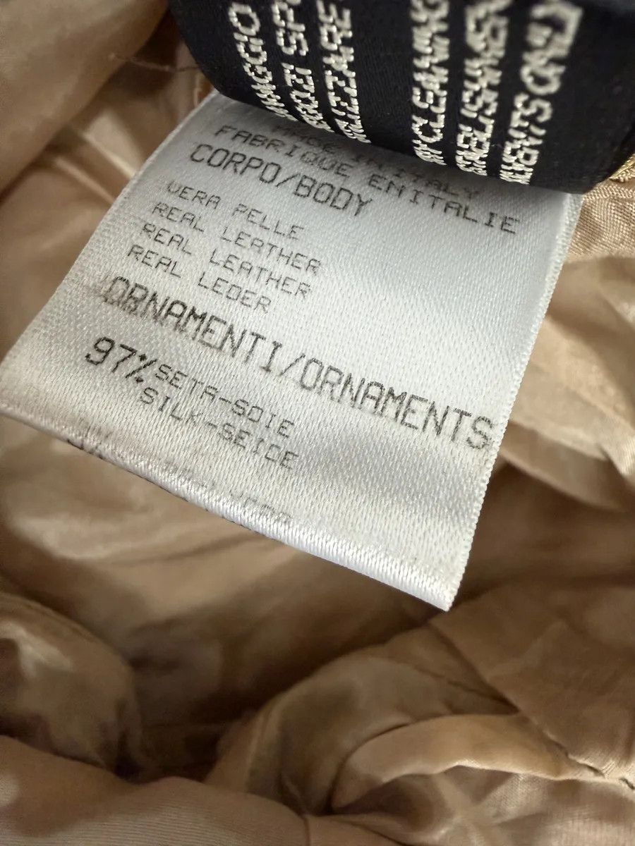 Roberto Cavalli AW2000 Roberto Cavalli Brown Eroded Leather Burnt Pants Size 26" / US 2 / IT 38 - 11 Thumbnail