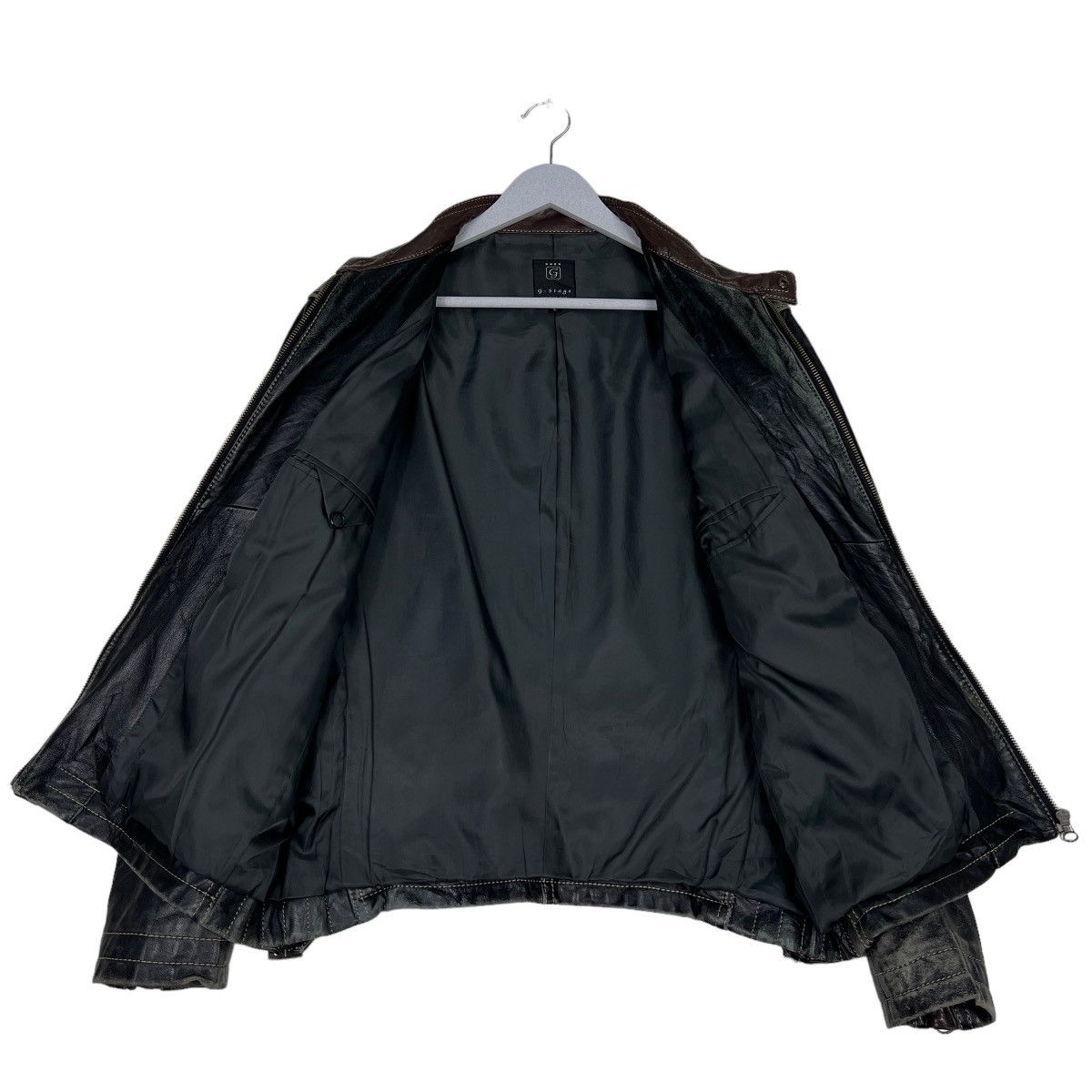 14th Addiction 🔥 G STAGE LEATHER RIDER MOTO JACKET Size US L / EU 52-54 / 3 - 12 Thumbnail