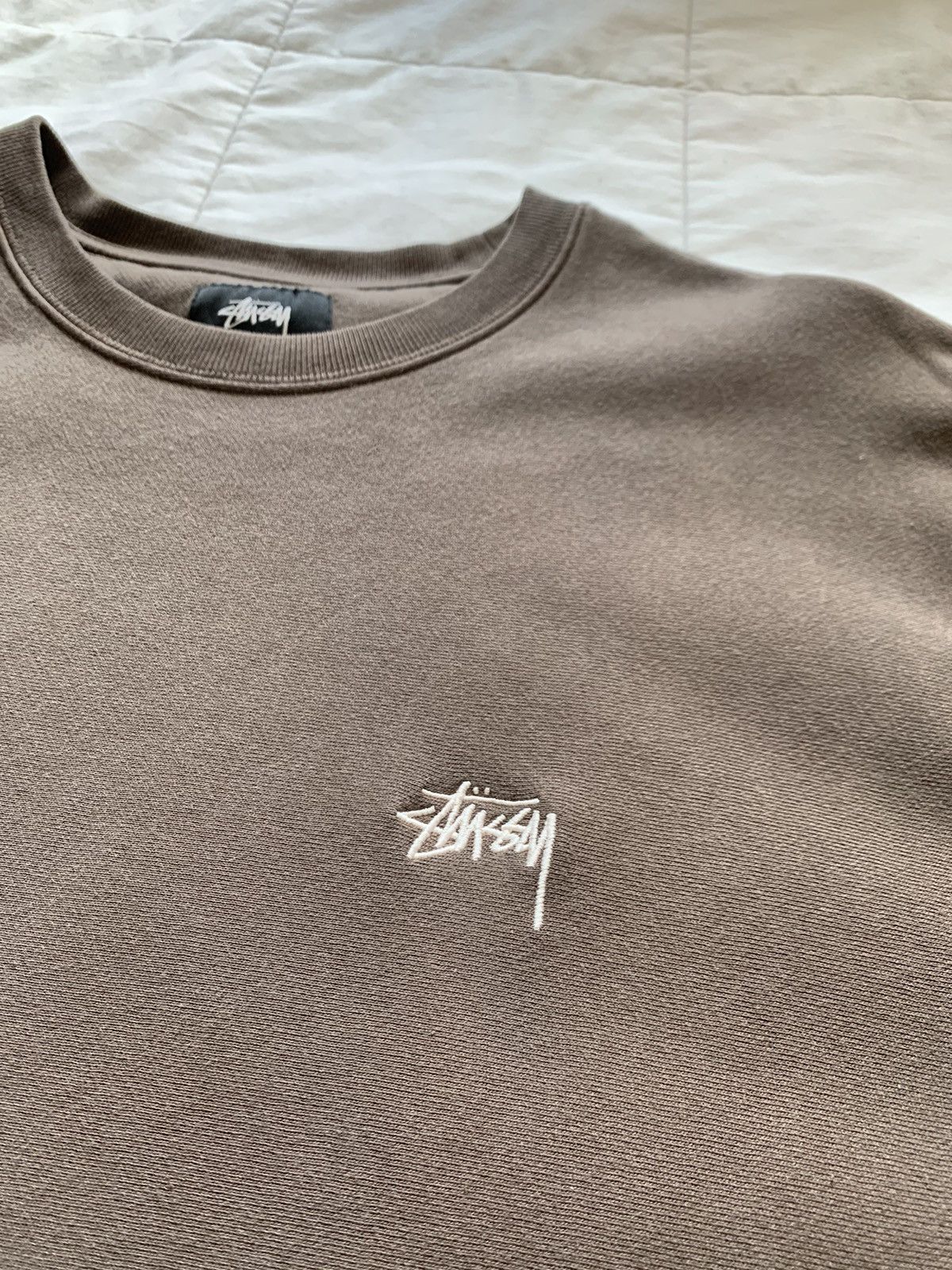 Stussy Taupe Stüssy Stock Logo Crew Size US XL / EU 56 / 4 - 2 Thumbnail