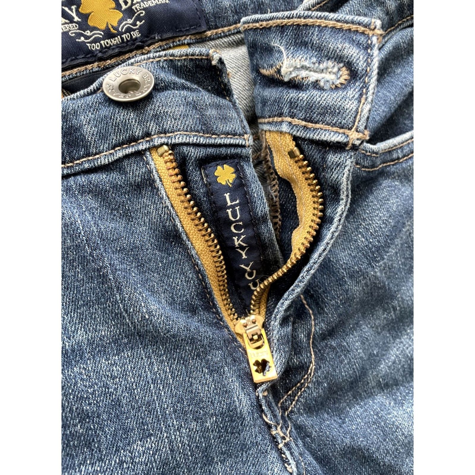 Lucky Brand VINTAGE Lucky Brand Jeans Womens 2 Bootcut 29x31 Blue Denim 5-Pocket Regular Size 26" / US 2 / IT 38 - 6 Thumbnail