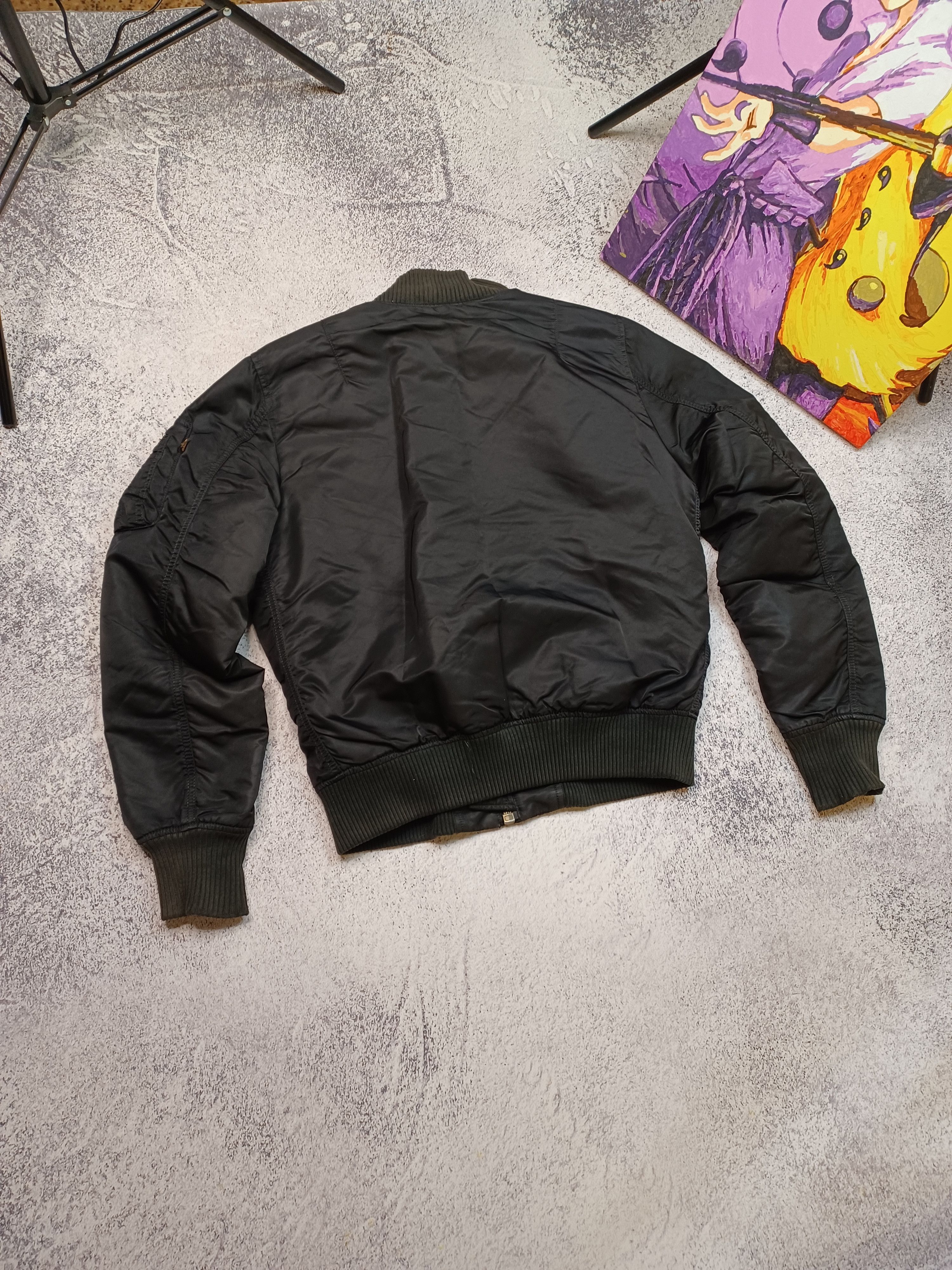 Alpha Industries × Vintage Alpha Industries Bomber Jacket Black S Size US S / EU 44-46 / 1 - 2 Thumbnail