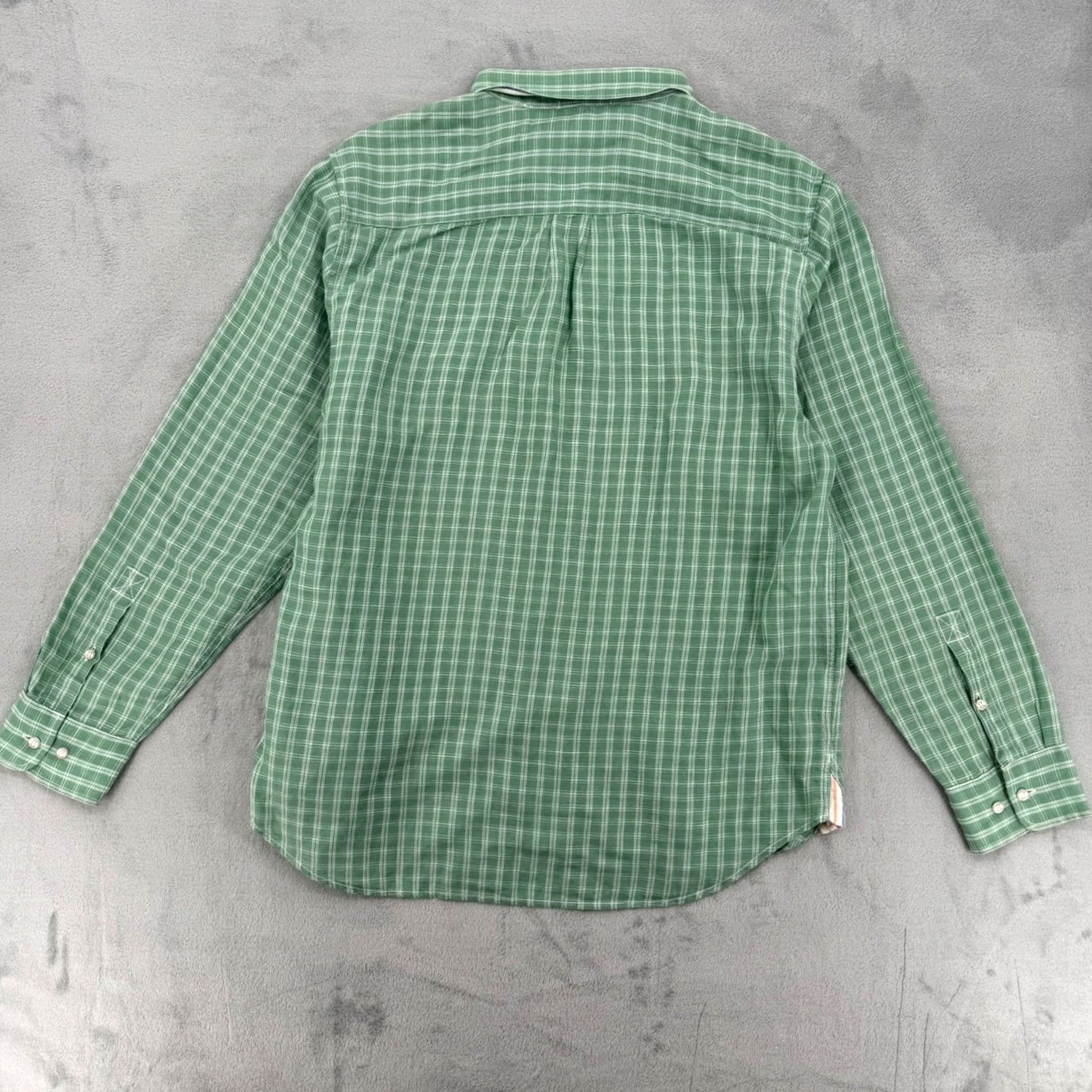 Tommy Bahama Tommy Bahama Mens Green Plaid Linen Tencel Blend Button-Down Shirt L Size US L / EU 52-54 / 3 - 6 Thumbnail